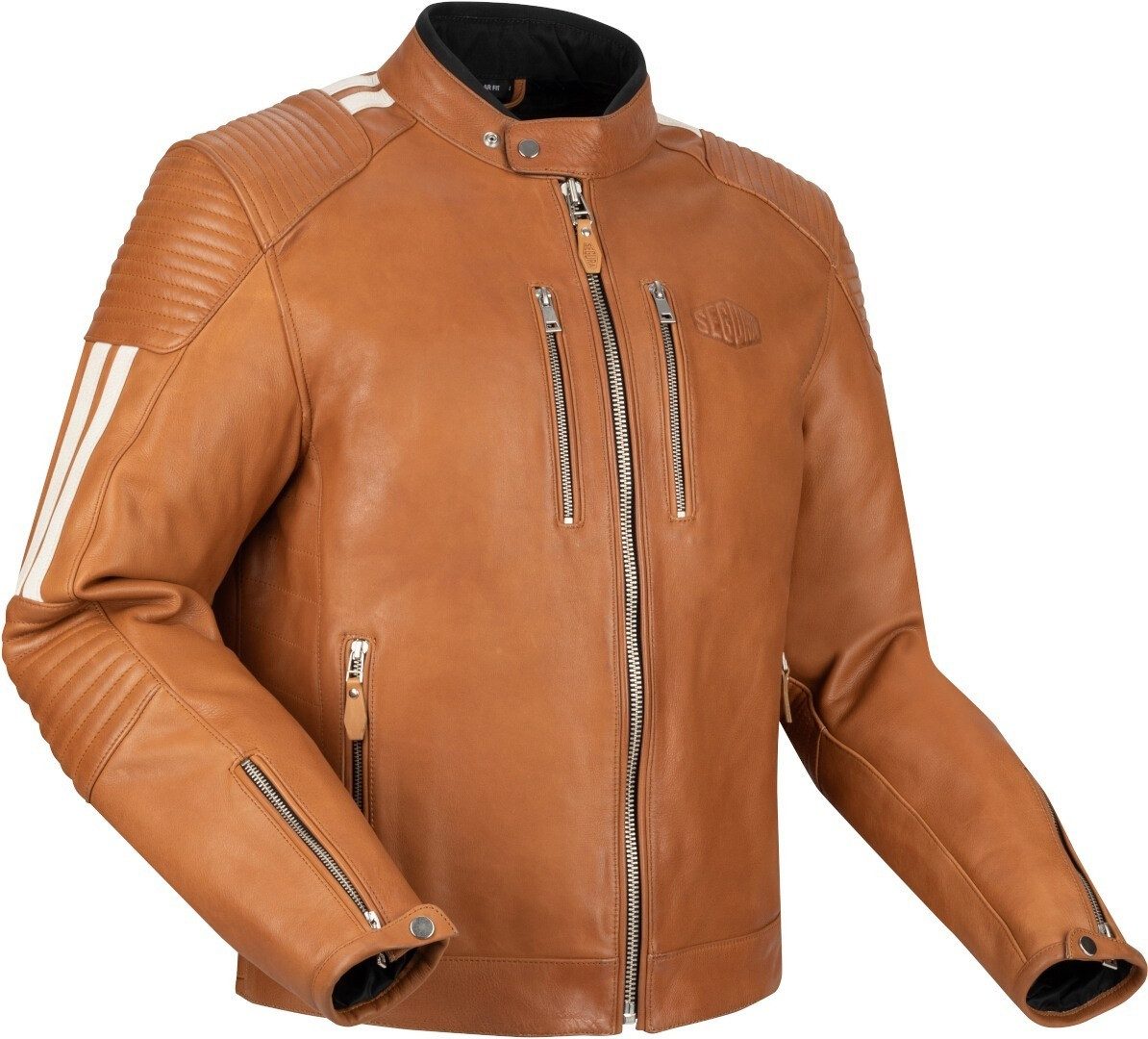Segura Motorradjacke Orion wasserdichte Motorrad Lederjacke Ellenbogenprotektoren enthalten,herausnehmbares Innenfutter,Schul