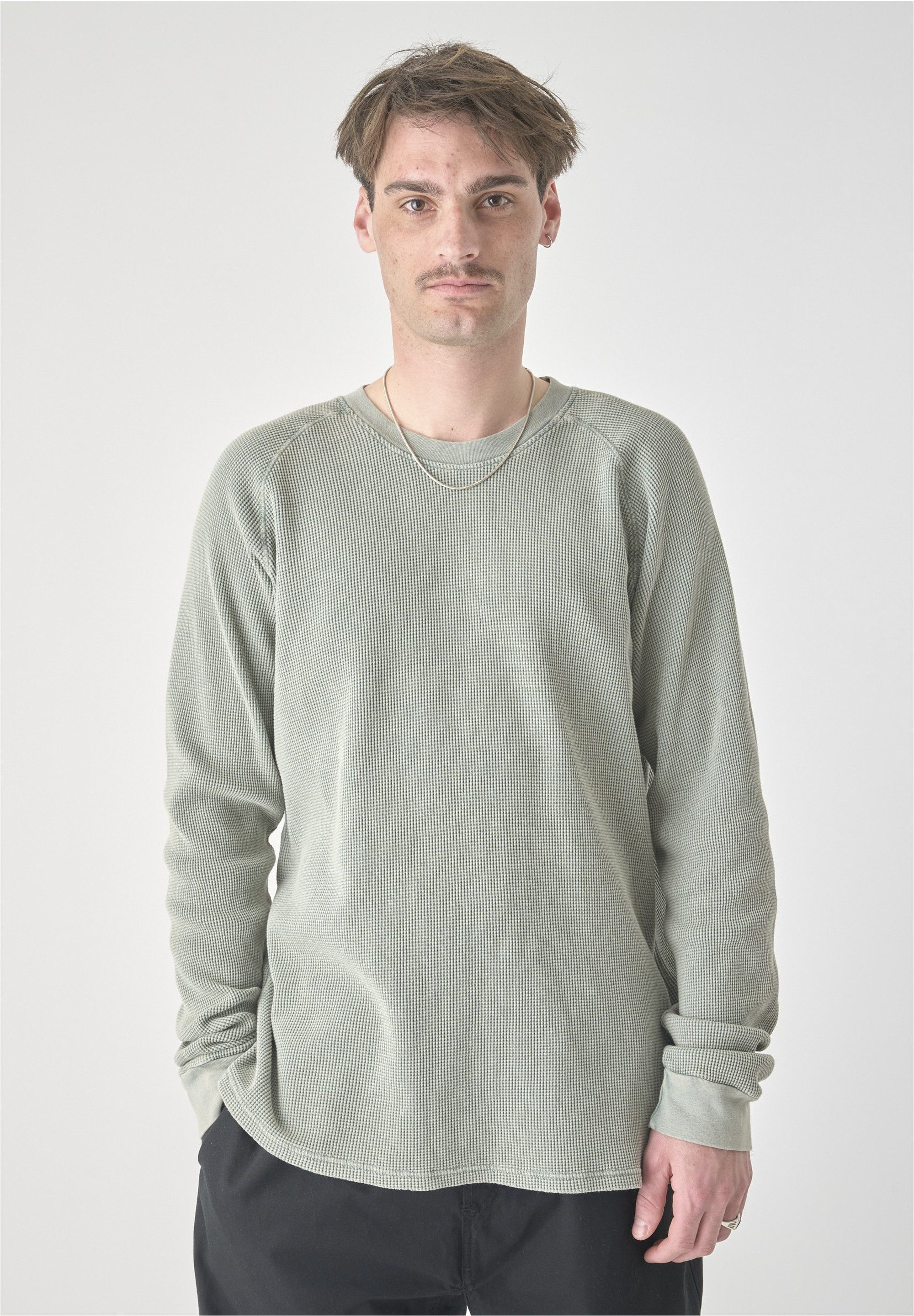 Cleptomanicx Вязаные свитера Boxy Crewneck Thermal im lockeren Schnitt