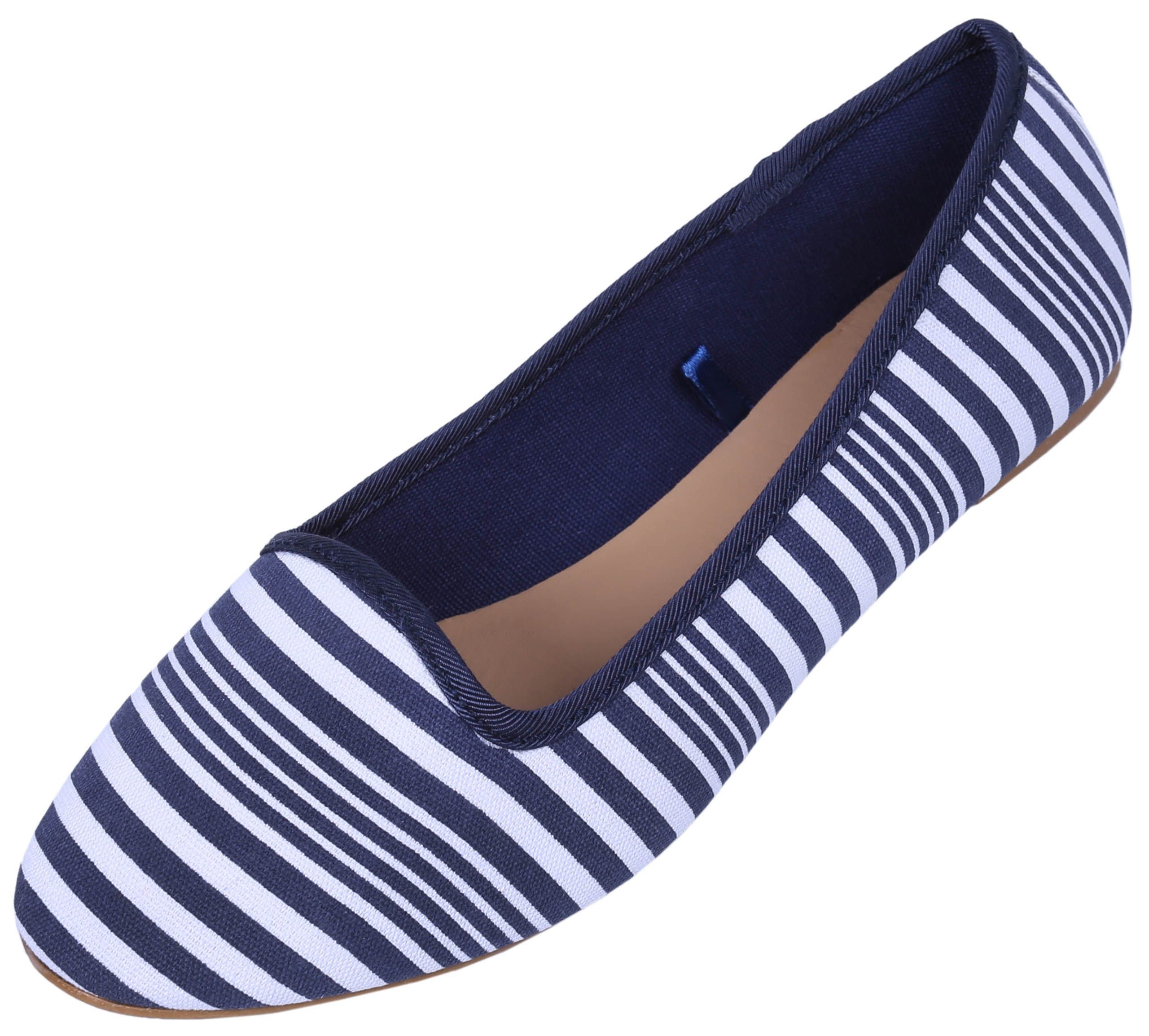 Atmosphere Dunkelblau-weiße Matrosen-Ballerinas PRIMARK ATMOSPHERE 37 EU / 4 UK Ballerina
