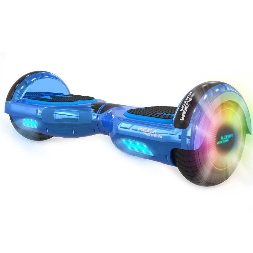 Mega Motion Balance Scooter 6,5 Zoll Hoverboard mit 350W motor und LED lichter, 13.00 km/h, mit Integrierter Bluetooth-Player,Geschenke für Kinder