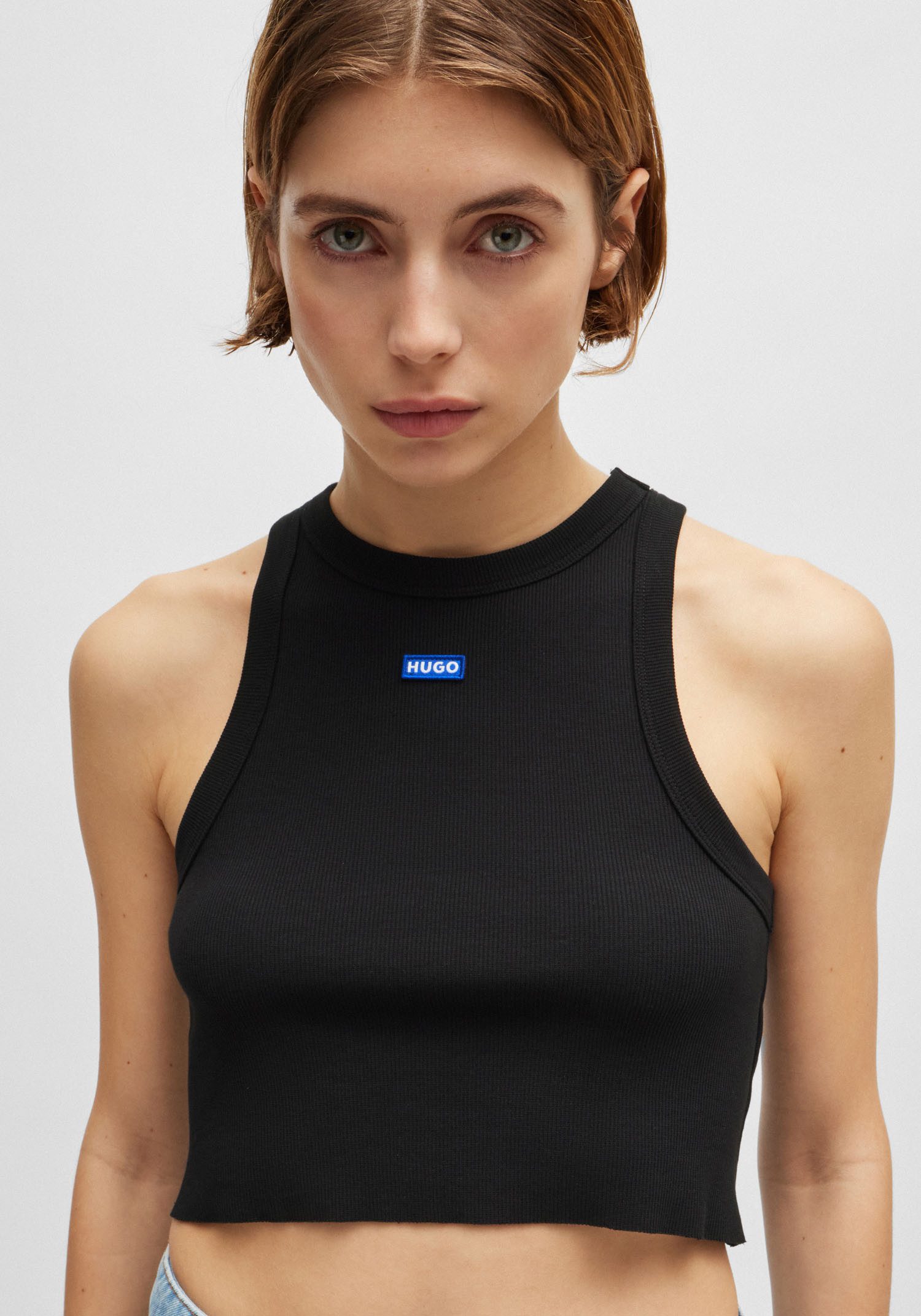 HUGO Tanktop Baby Tank Cropped-Form – Bild 5 von 5