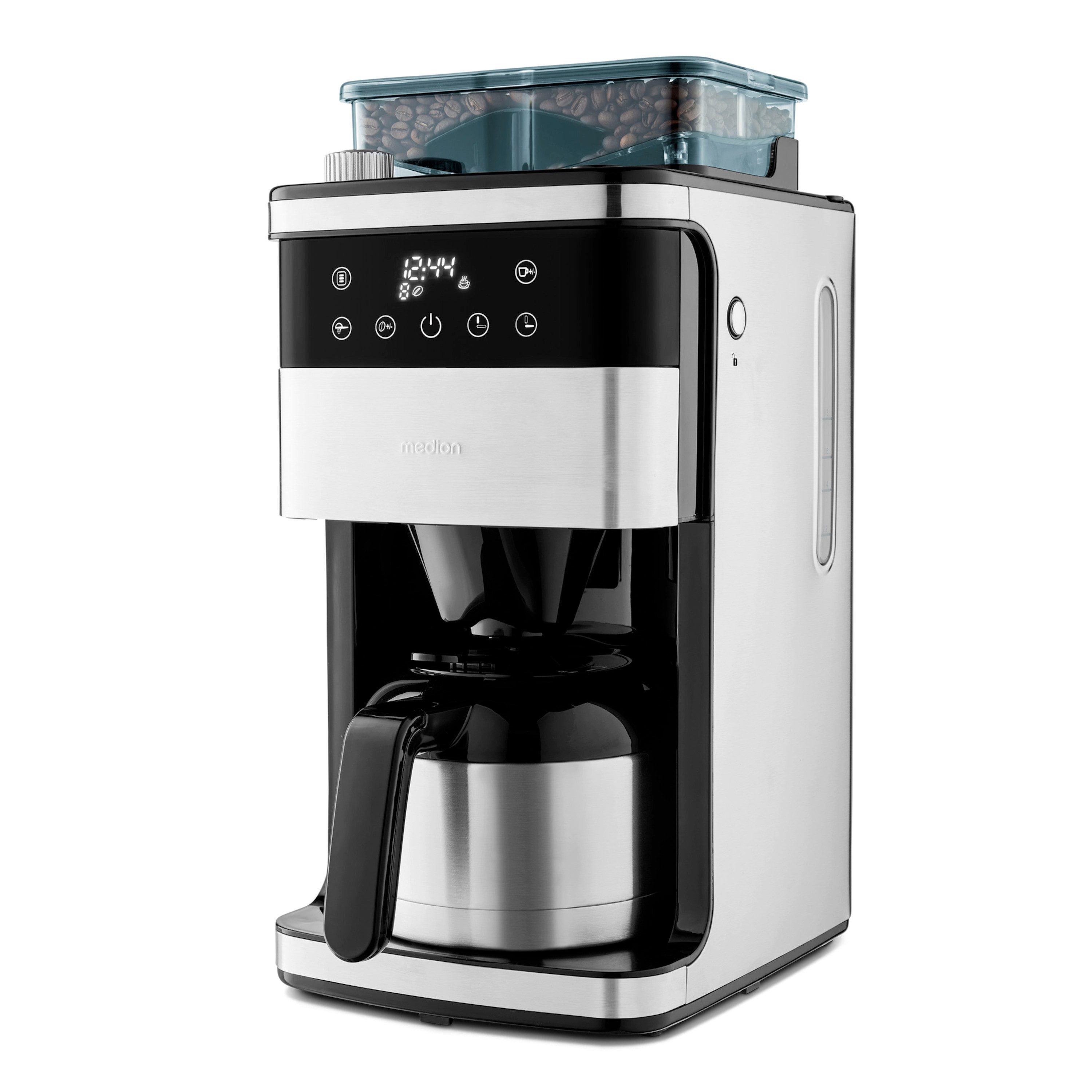 Medion® Toaster Kaffeemaschine mit Mahlwerk MEDION (MD 19911), 800 W