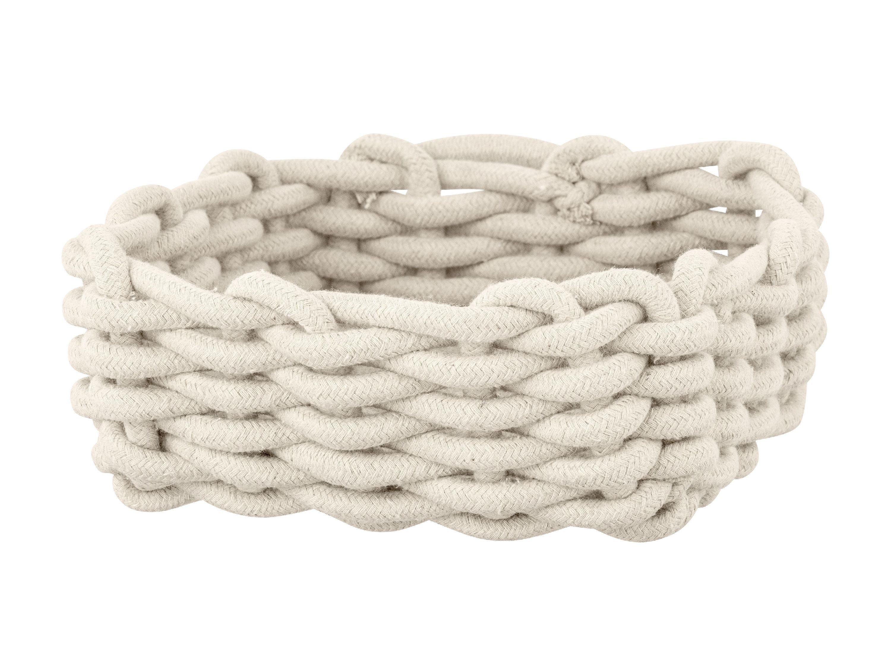 WENKO Aufbewahrungskorb WENKO Korb MELARA M LBH 21.50x21.50x7.50 cm braun Einkaufskorb