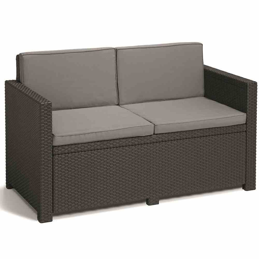 GAUTZSCH Gartenlounge-Set (4-teilig) in graphit, grau - 39x53x115 (BxHxT), (4-teilig)