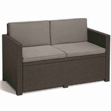 möbelando Gartenlounge-Set (4-teilig) in graphit, grau - 39x53x115 (BxHxT), (4-teilig)