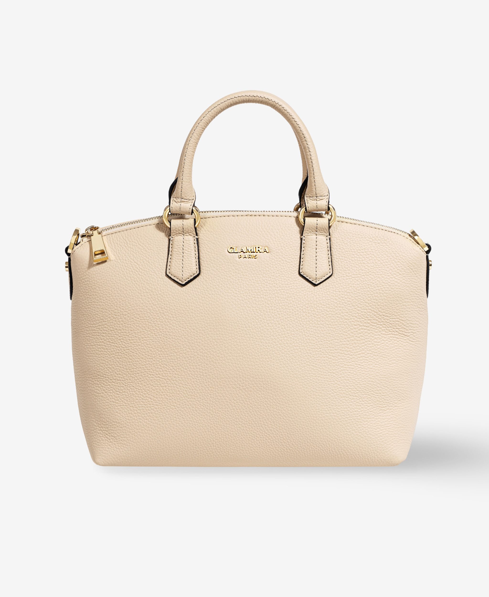 GLAMIRA Umhängetasche GoAnywhere Beige Umhängetasche (1-tlg), echt Leder
