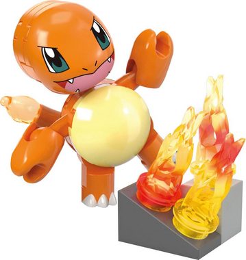 MEGA Spielbausteine MEGA Pokémon, Glumandas feurige Drehung, (81 St), mit Figur