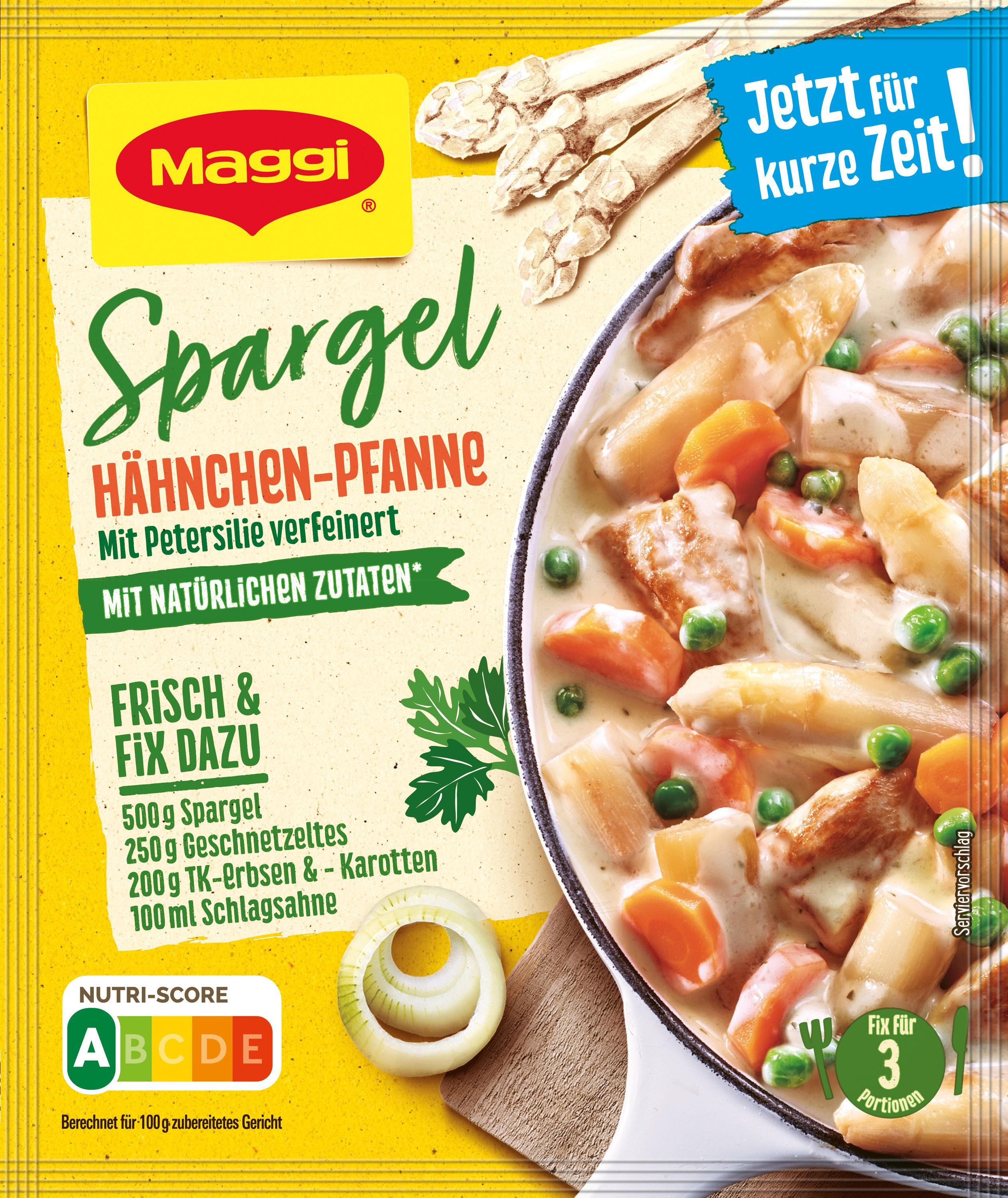 MAGGI Saucen, Maggi Fix Spargel Pfanne m. Hähnchen