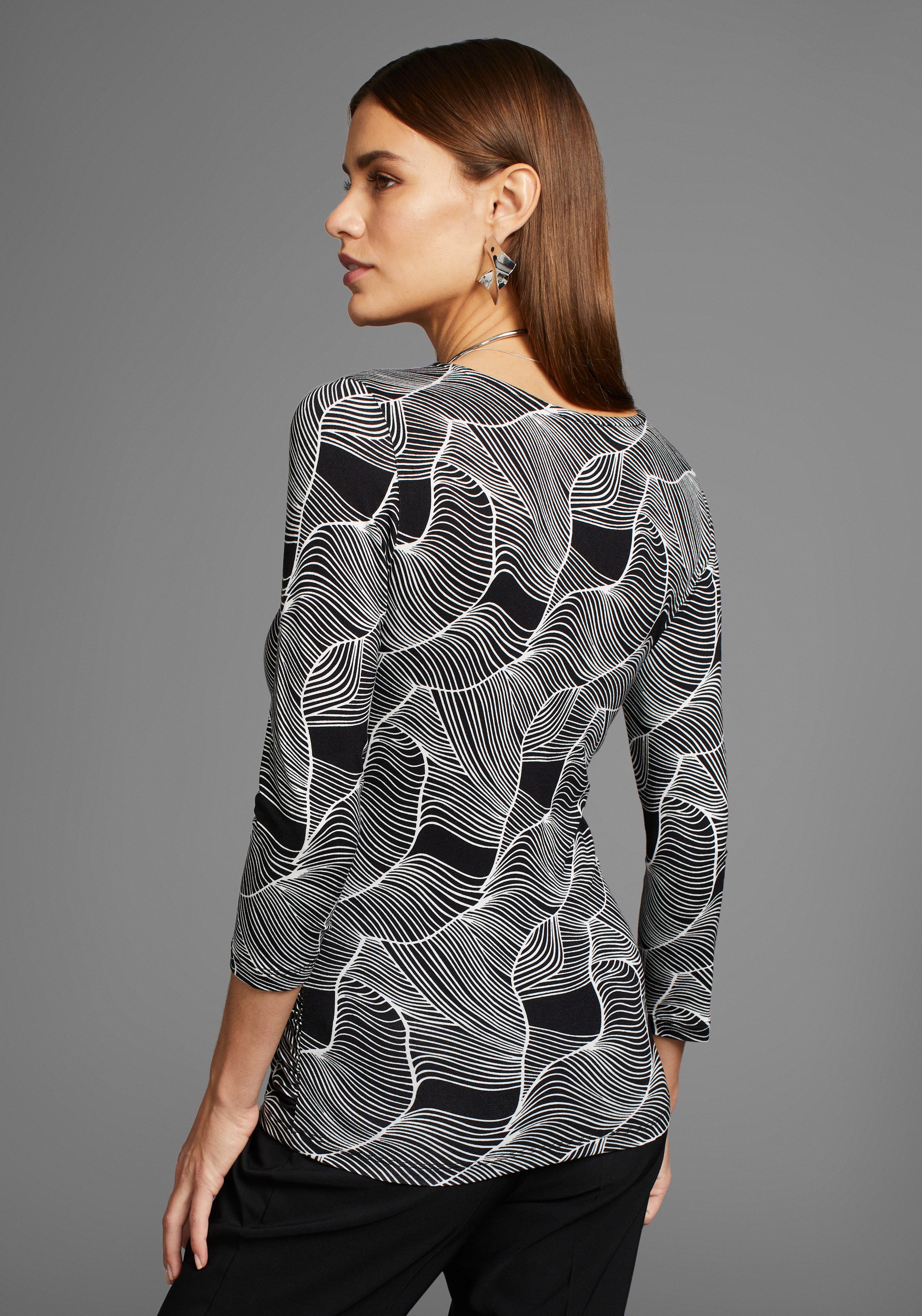 HECHTER PARIS 3/4-Arm-Shirt mit modernem Print günstig online kaufen