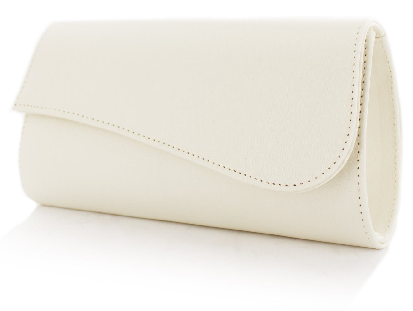 White Lady Clutch Julia Satin Clutch