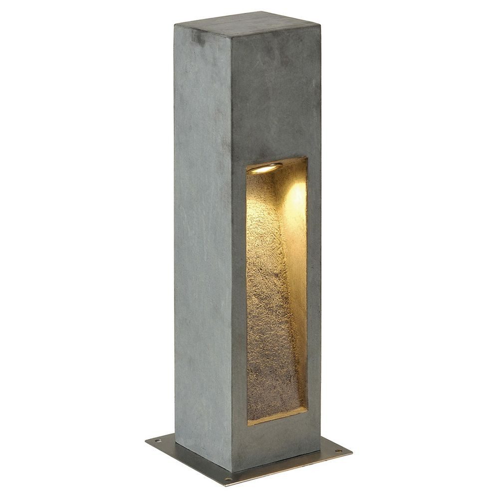 SLV Außen-Stehlampe LED Wegeleuchte Arrock Stone aus Basalt, in steingrau und in versch., LED