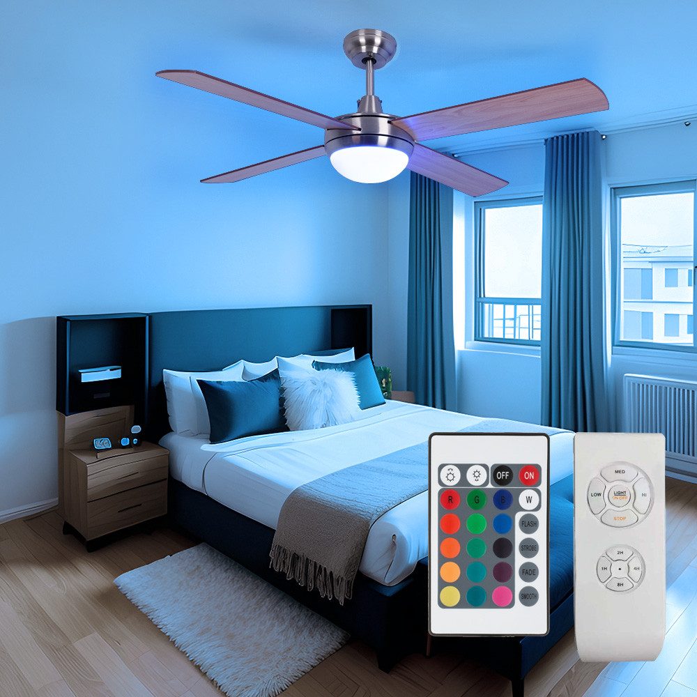 V-TAC Deckenventilator, Deckenventilator Deckenlampe dimmbar Fernbedienung günstig online kaufen