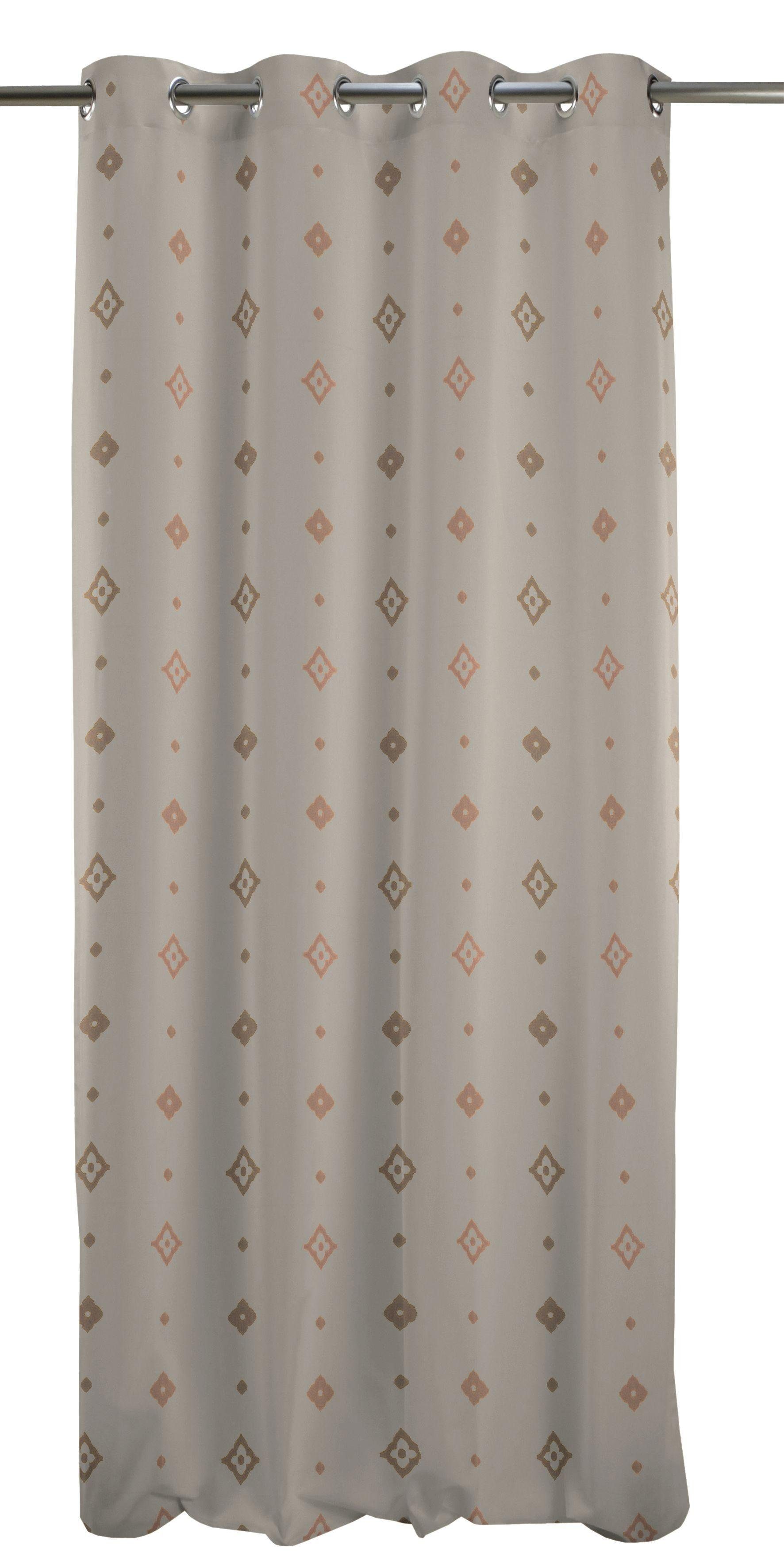 Vorhang Lapis, APELT, Ösen (1 St), transparent, Scherli, HxB: 245x122 braun/kupferfarben