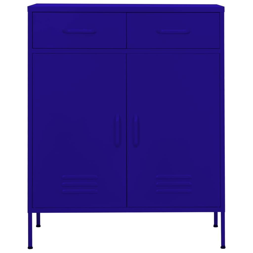 vidaXL Aktenschrank Lagerschrank Marineblau 80x35x101,5 cm günstig online kaufen