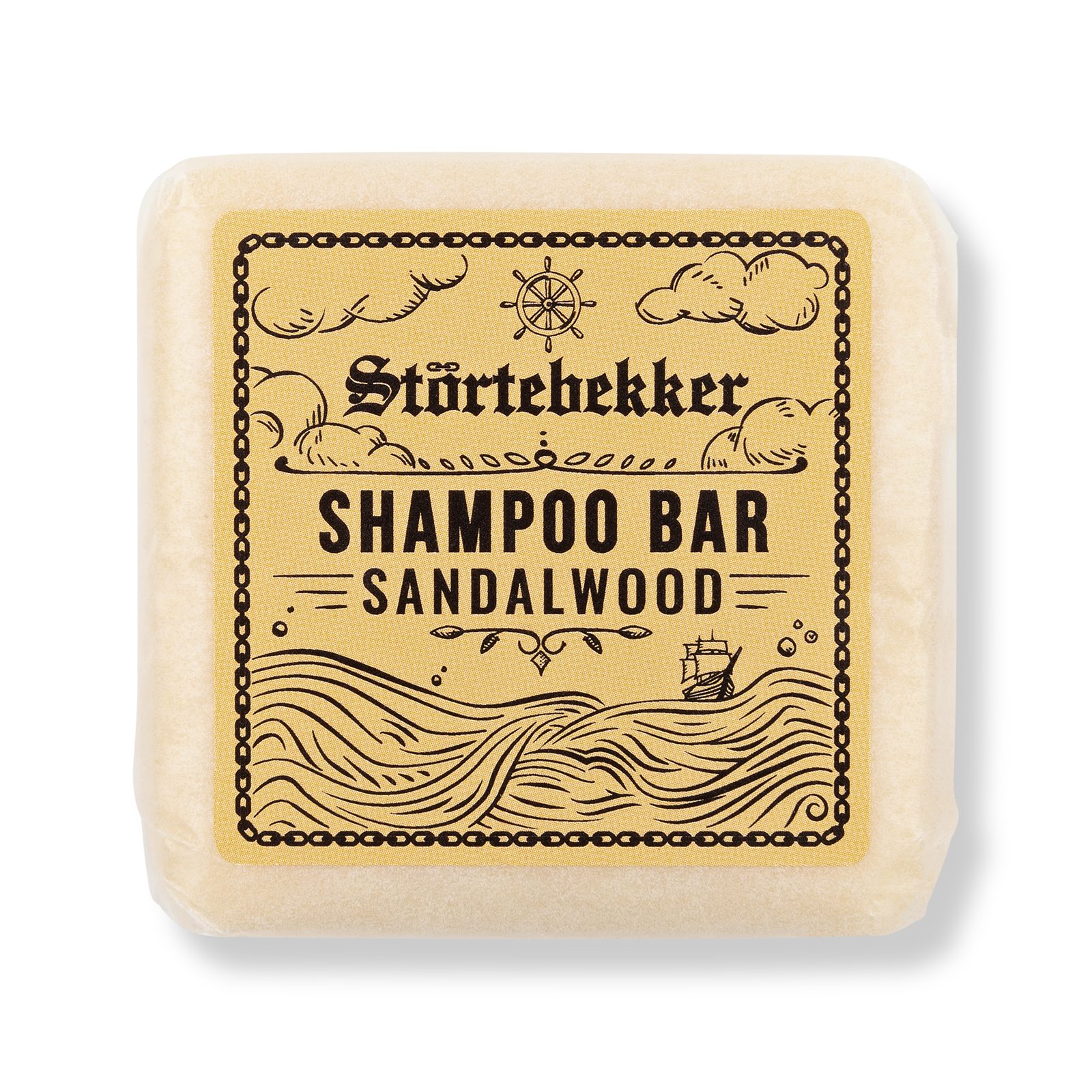 Störtebekker Festes Haarshampoo Sandelholz, 1-tlg., Vegane & Еко-товарe Reinigung für Körper und Haar
