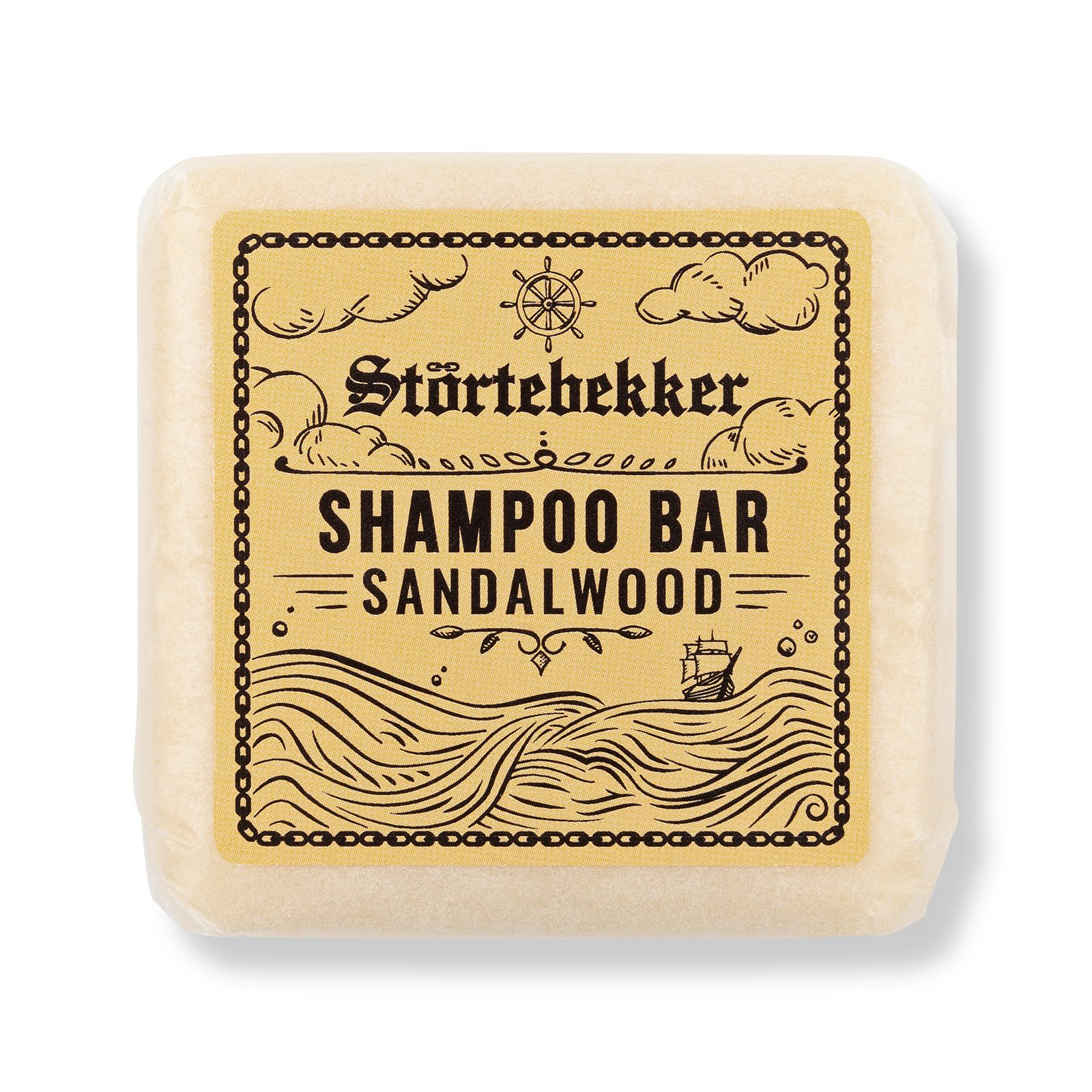 Störtebekker Festes Haarshampoo Sandelholz, 1-tlg., Vegane & Nachhaltige Reinigung für Körper und Haar