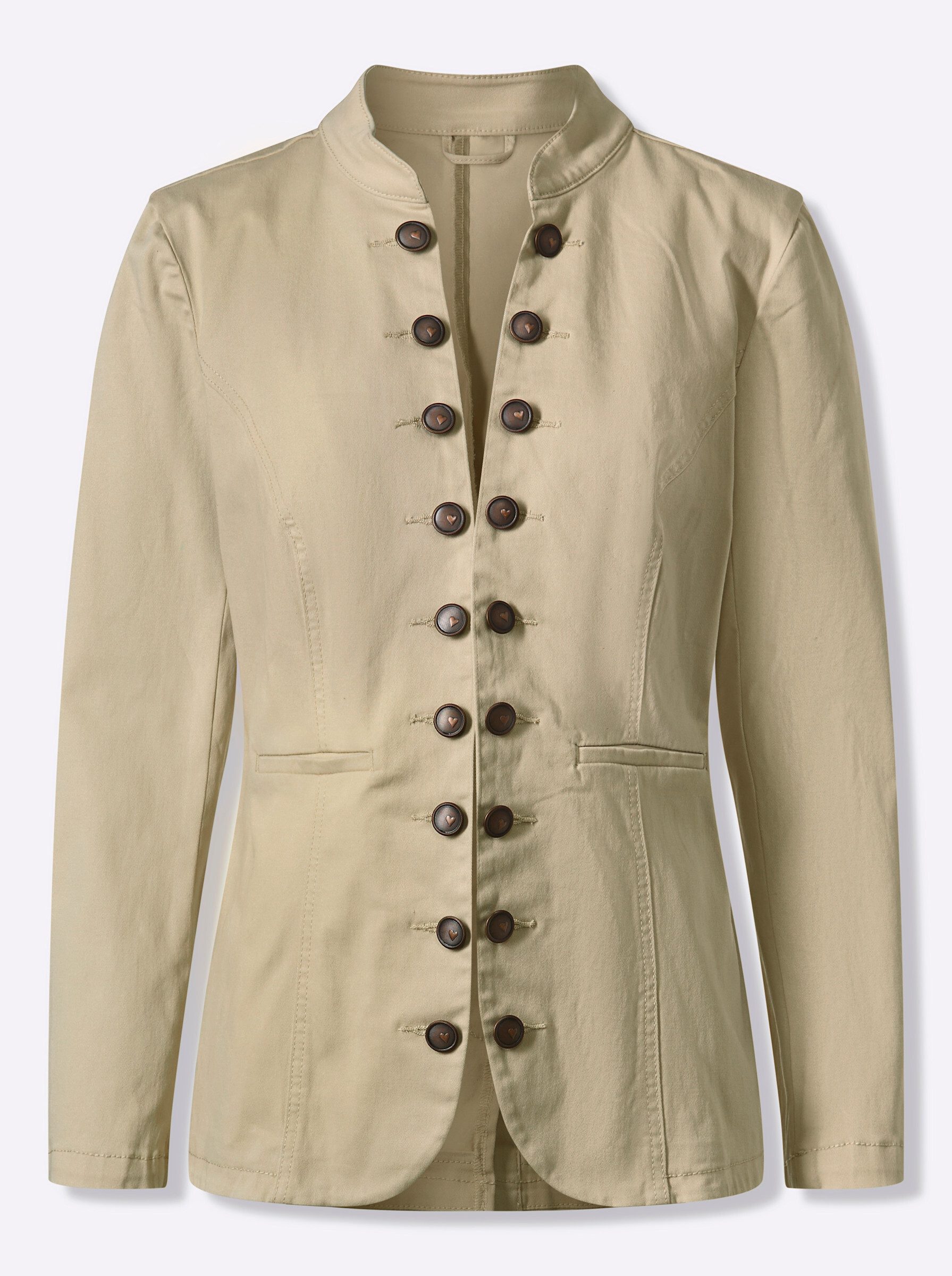 heine Blusenblazer Jeans-Blazer Langarm