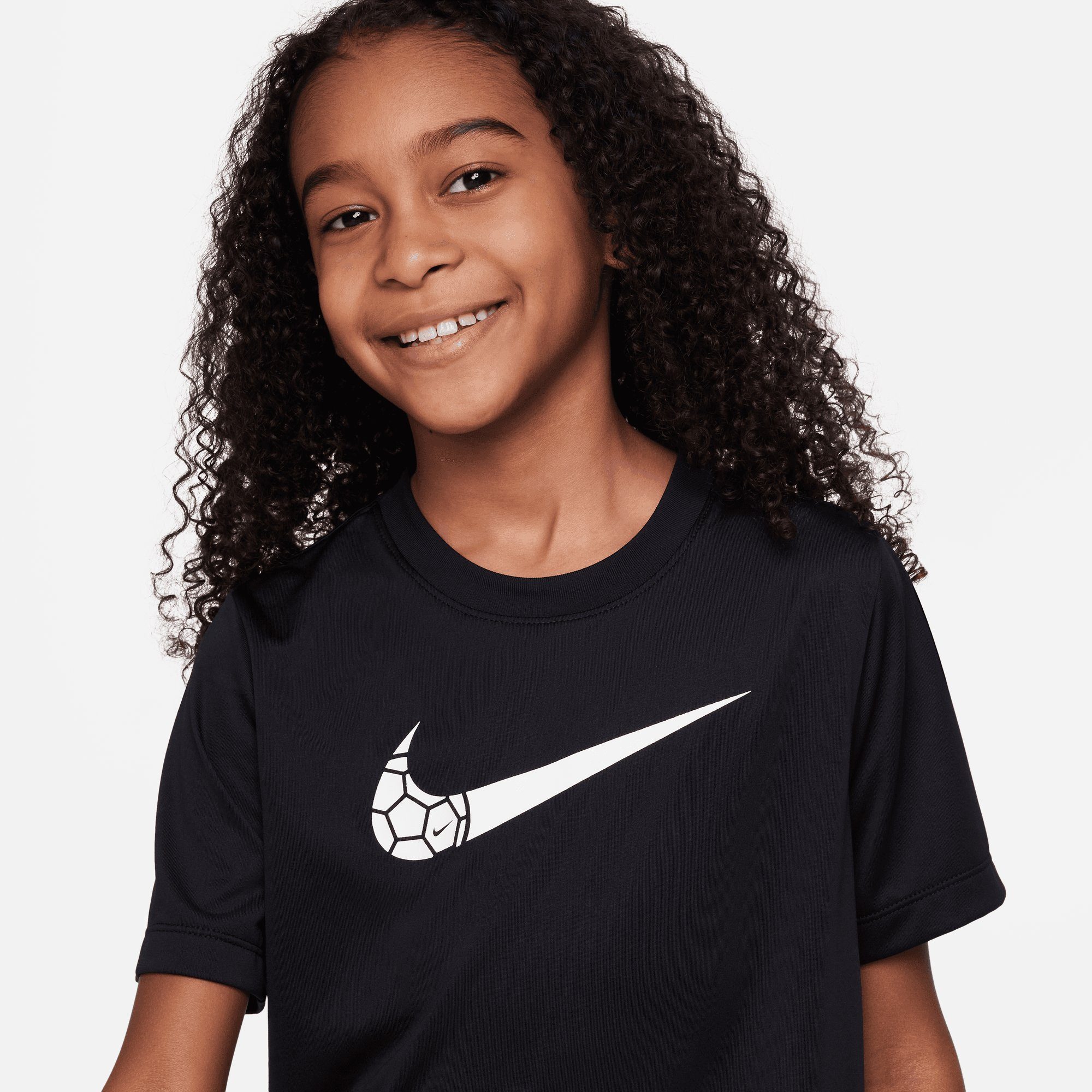 Nike T-SHIRT BIG KIDS' DRI-FIT TRAINING BLACK (BOYS) Sportswear T-Shirt