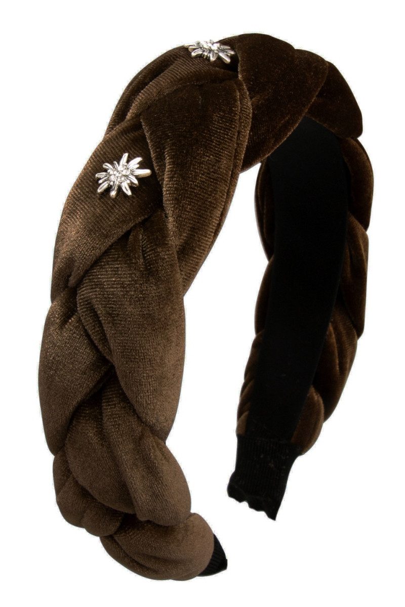 Alpenflüstern Schmuckset Haarreifen - EDELWEISS