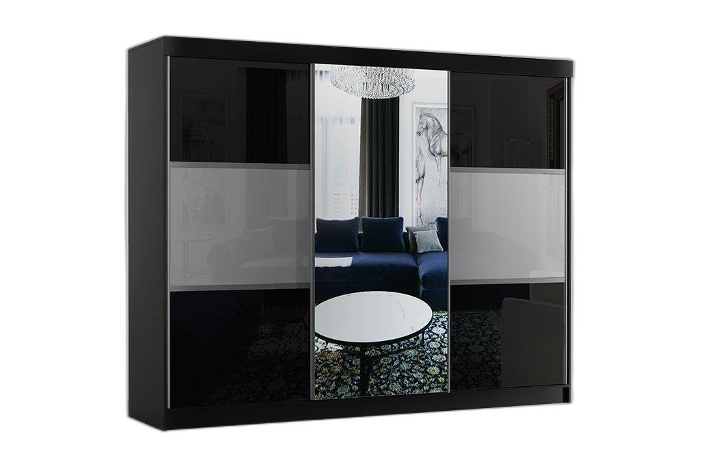 Xlmoebel Kleiderschrank Hochglanz Kleiderschrank in modernem Design mit Mehrzweckfunktion (1-St., Kleiderschrank) Hergestellt in Europa