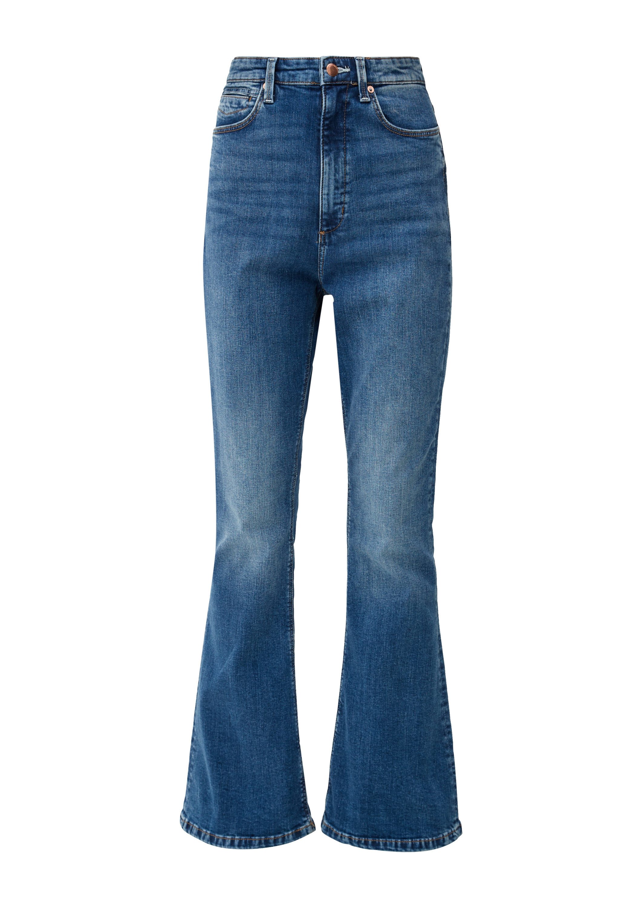 QS Bootcut-Jeans Jeans-Hose REENA Jeans Reena / Slim Fit / High Rise / Flar günstig online kaufen