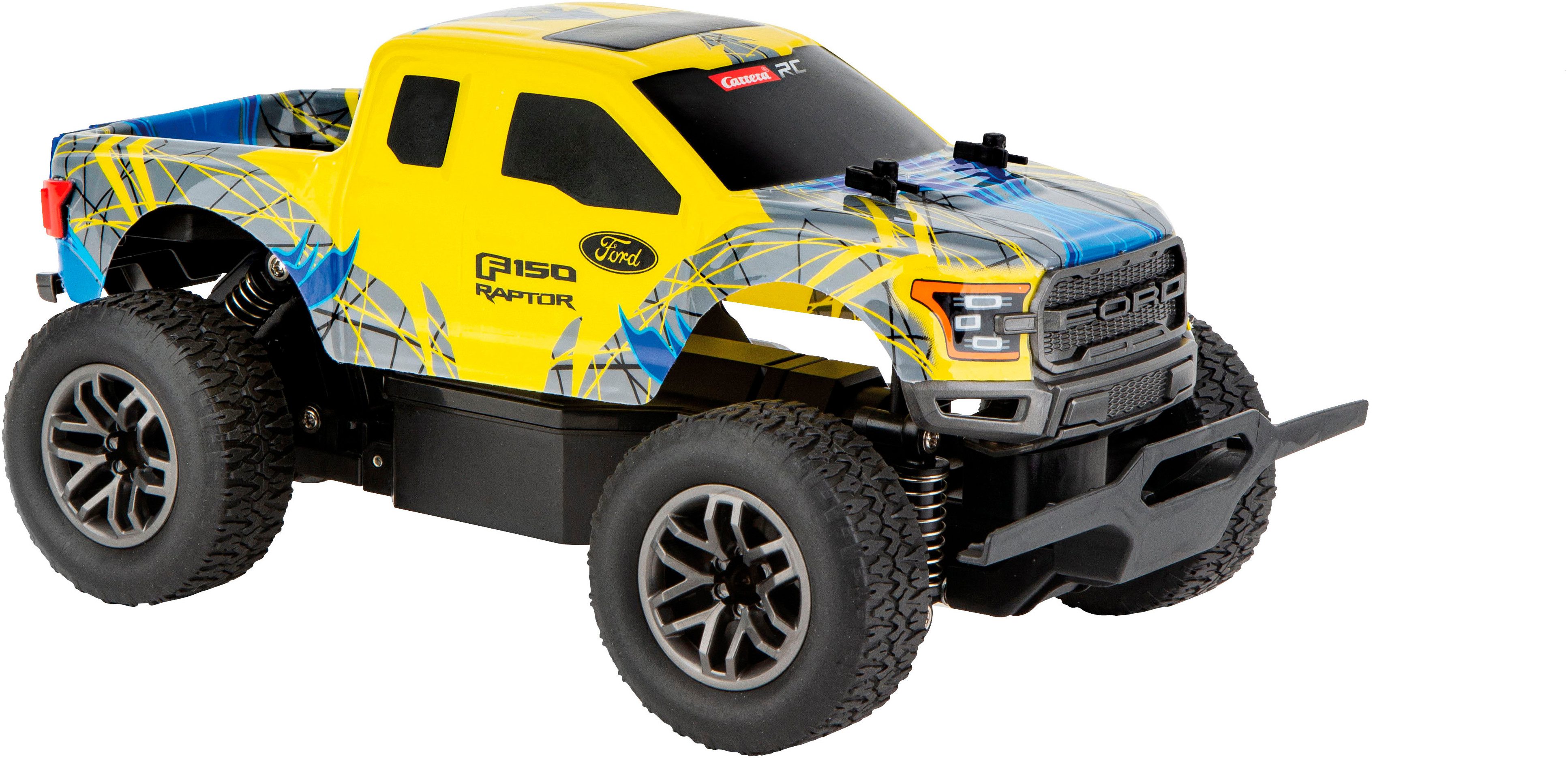 RC-Monstertruck Carrera® RC - Ford F-150 Raptor, y/b D/P 2,4GHz