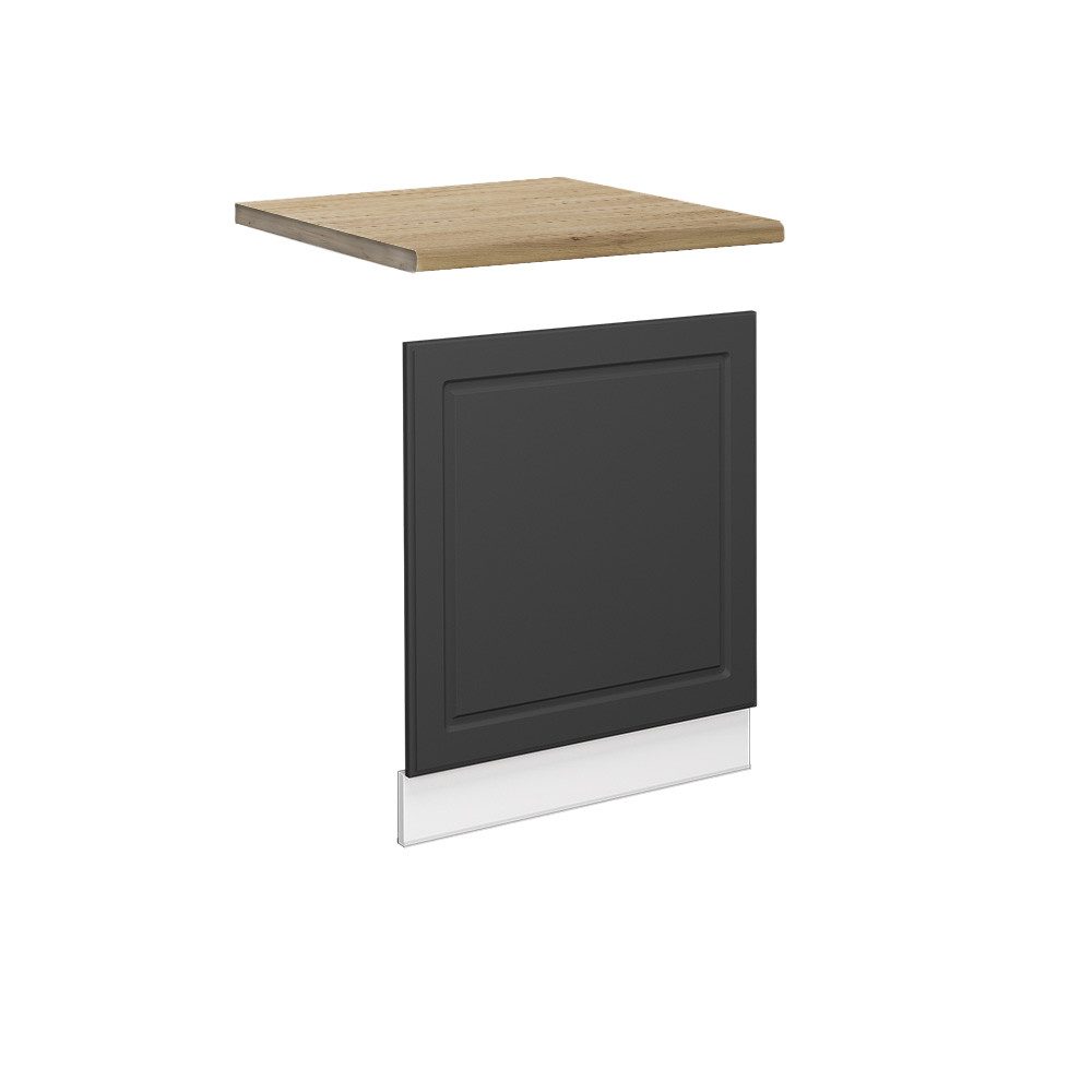 Vicco Frontblende Fame-Line, Anthrazit-Gold/Weiß, 60 cm, AP Eiche (1 St)