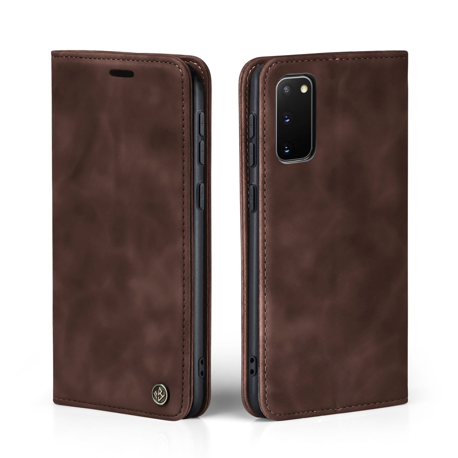 Tec-Expert Handyhülle Tasche Hülle für Samsung Galaxy S20 6.2 Zoll, 6.2, Cover Klapphülle Case mit Kartenfach Fliphülle aufstellbar