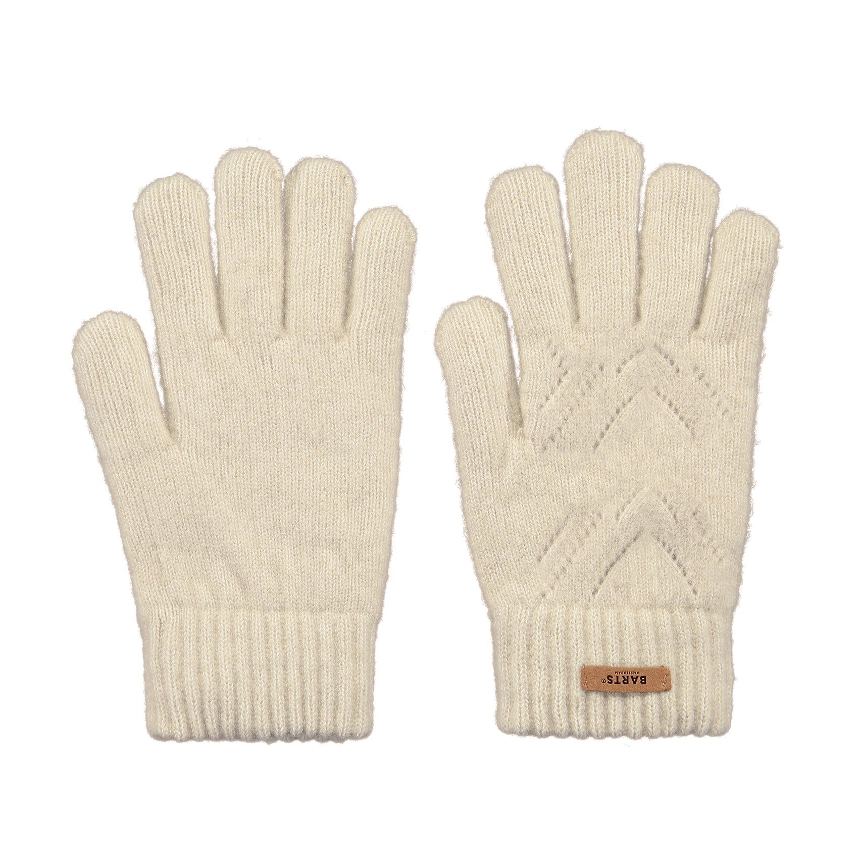 Barts Strickhandschuhe Bridgey Strickmuster Handschuhe cream Barts Fingerhandschuhe