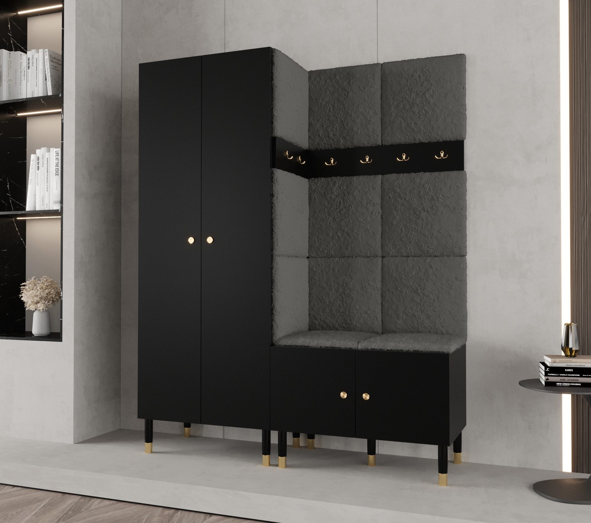 ABIKS MÖBEL Kompaktgarderobe PALERMO Set 2 günstig online kaufen