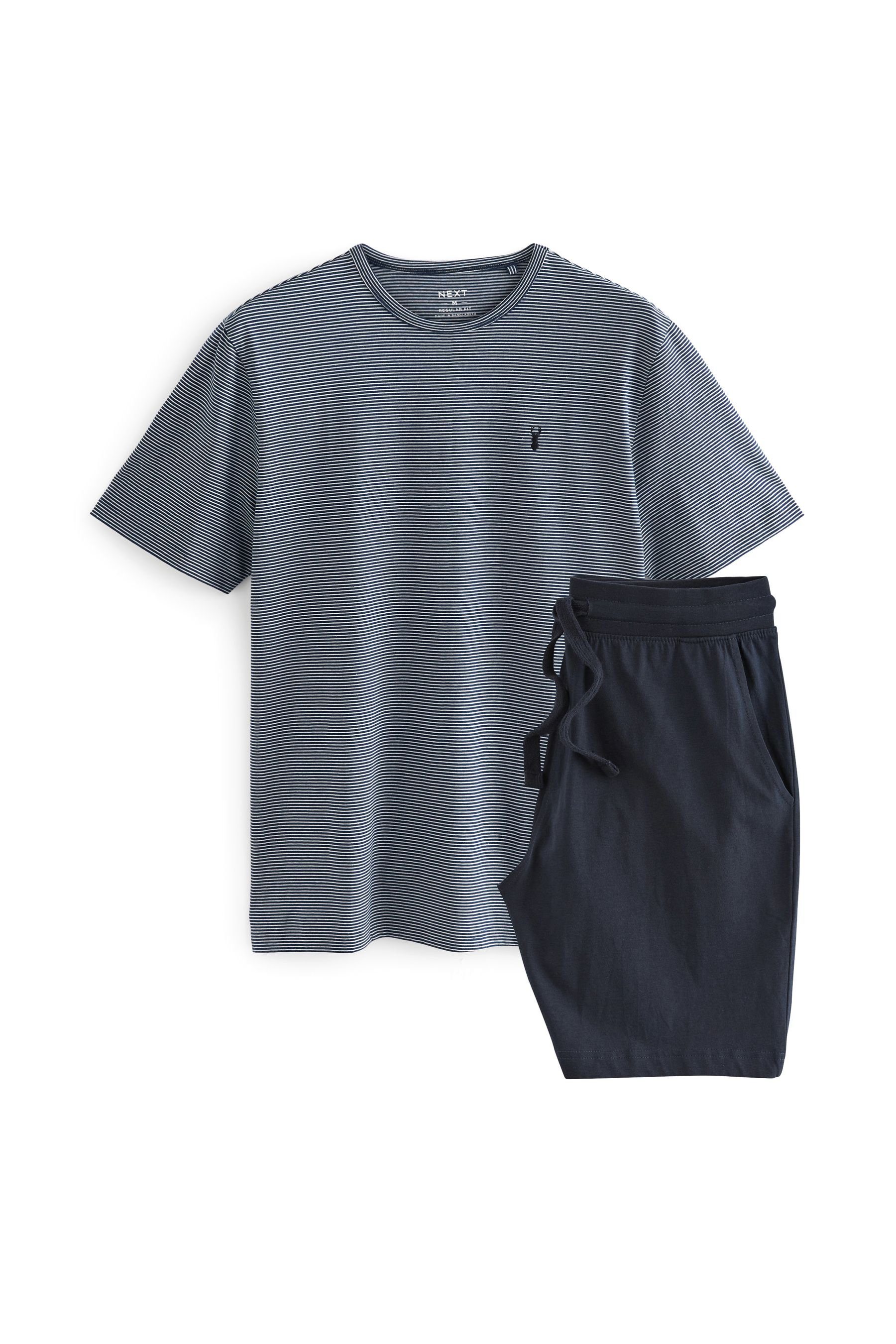 Shorts (2 tlg) Pyjama Jersey-Schlafanzug Next mit