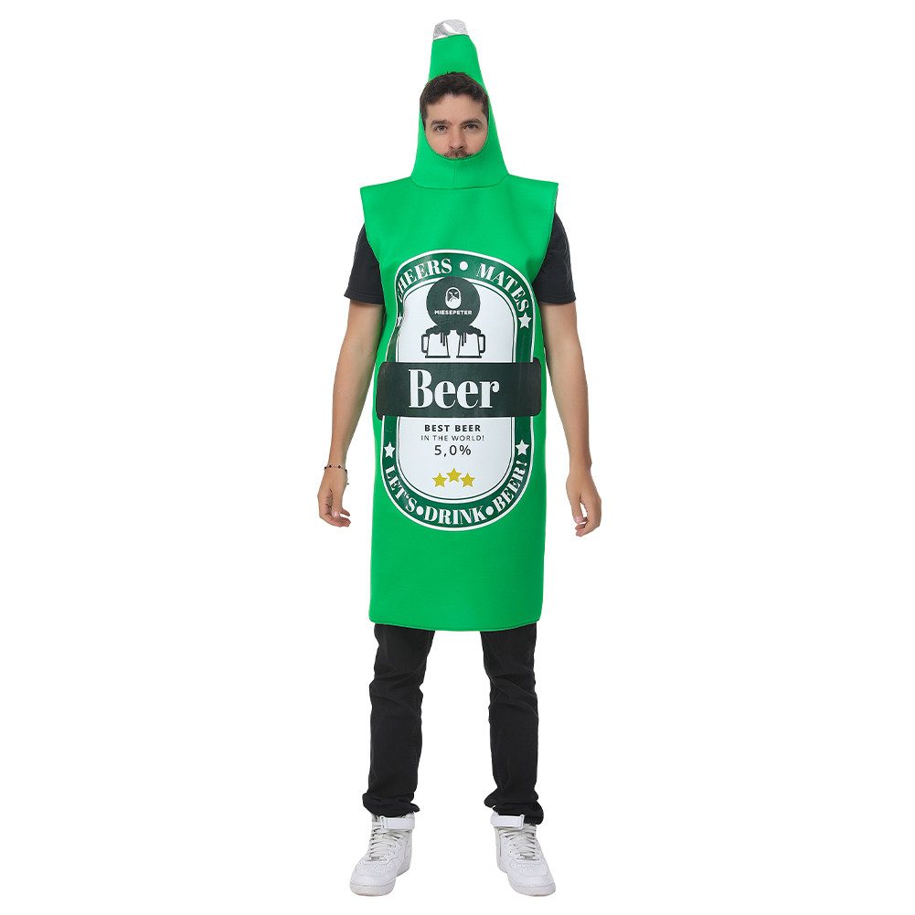 MIESEPETER Kostüm Bierflasche Unisex Kostüm MIESEPETER®, für Damen und Herren geeignet