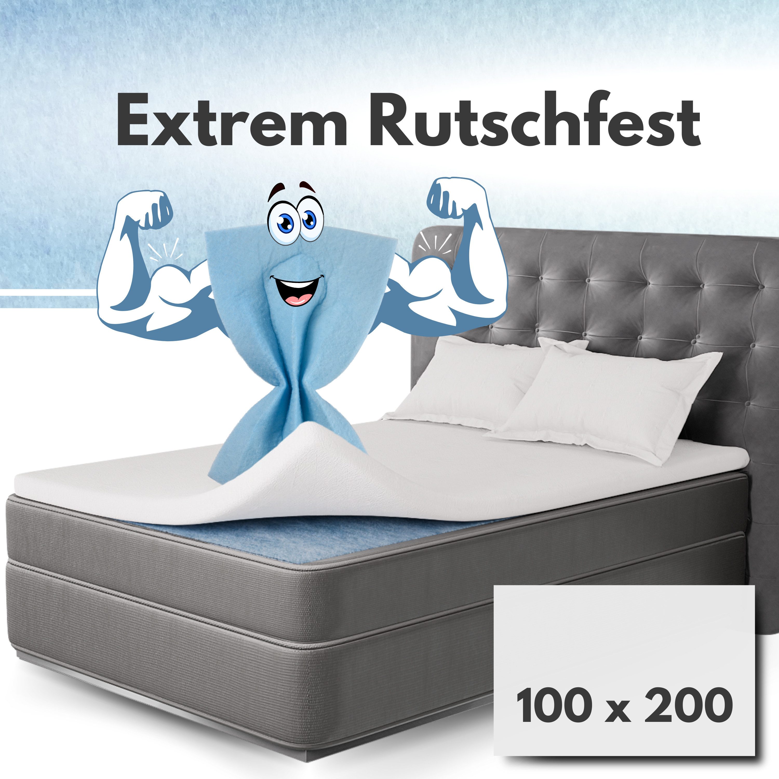 Matratzenschoner Topper Stopper, Antirutsch Matratzenschoner für günstig online kaufen