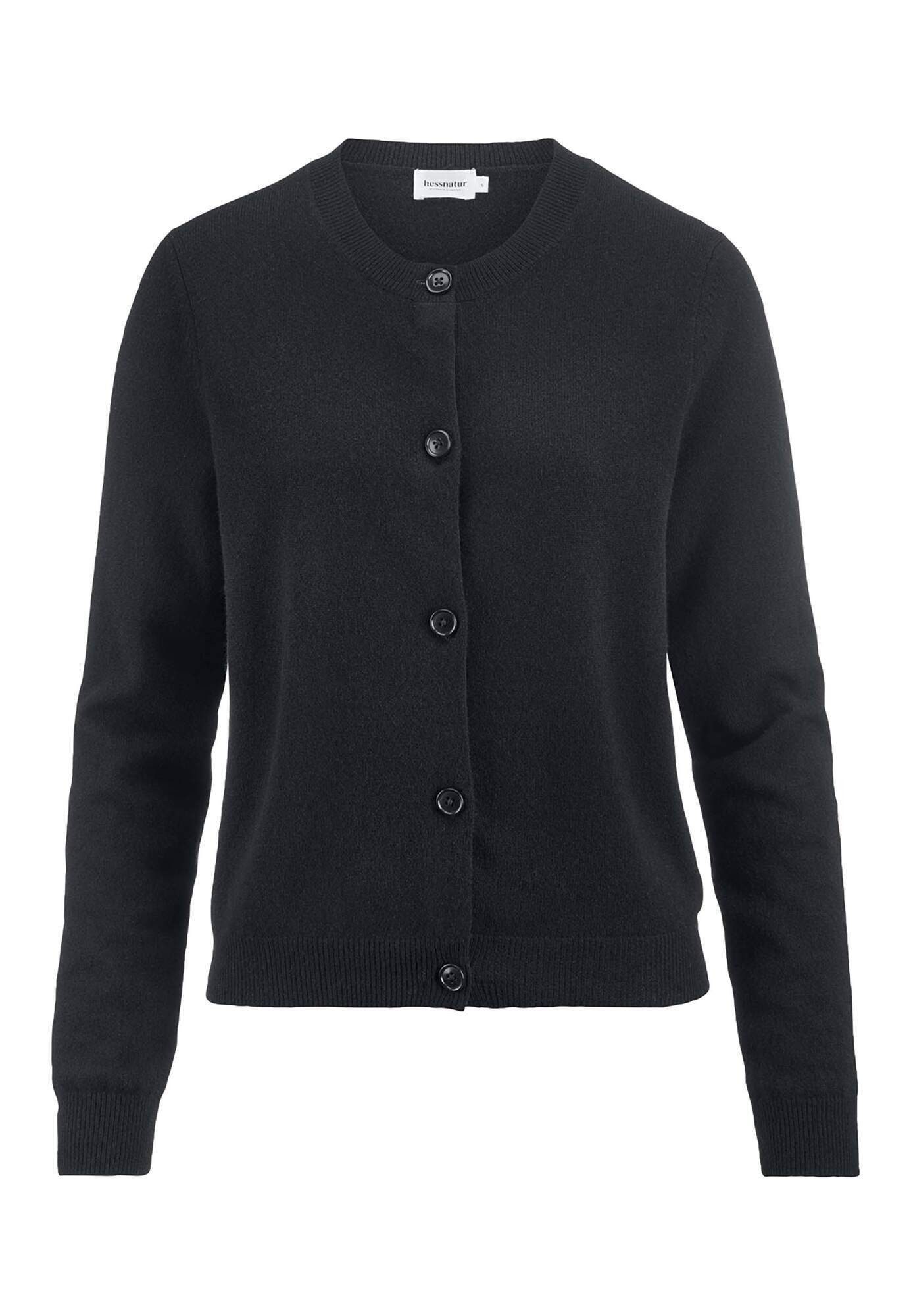 Hessnatur Strickjacke Regular aus Schurwolle mit Kaschmir (1-tlg) günstig online kaufen