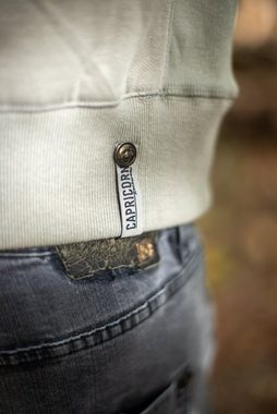 Capricorn Rockwear Kapuzenpullover TEMESCAL hellgrau unisex Mit Smartphone Tasche Größen von S bis 5XL
