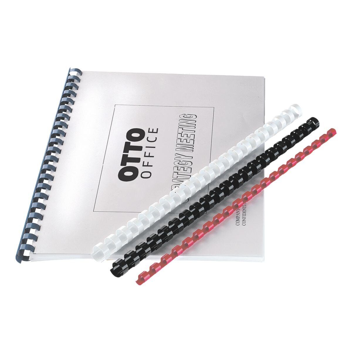 Otto Office Bindegerät, Plastikbinderücken Ø 6 mm, 21 Ringe, DIN A4, 30 Blatt