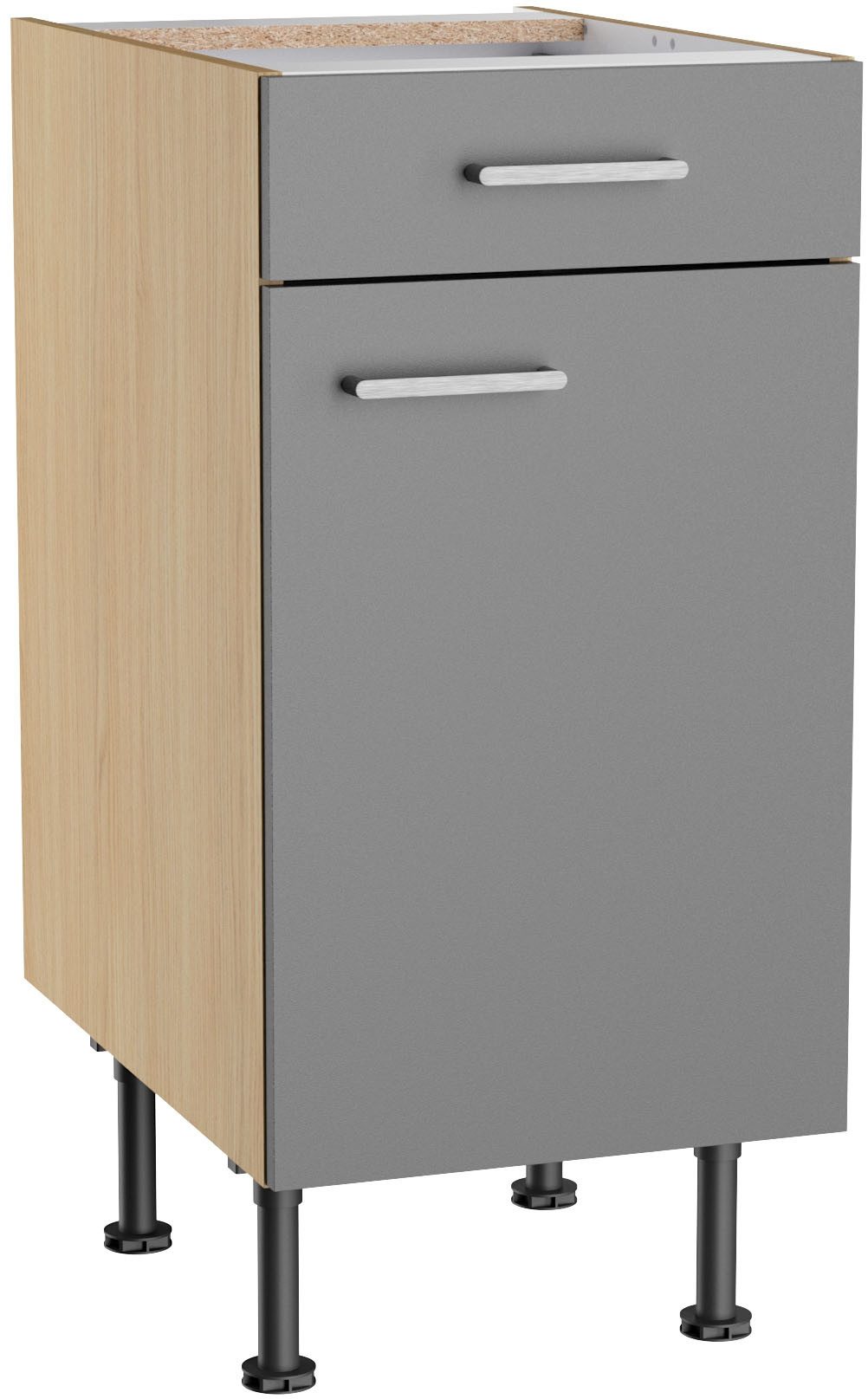 KOCHSTATION Unterschrank KS-Lucy Breite 40 cm, höhenverstellbare Füße, Soft-Close