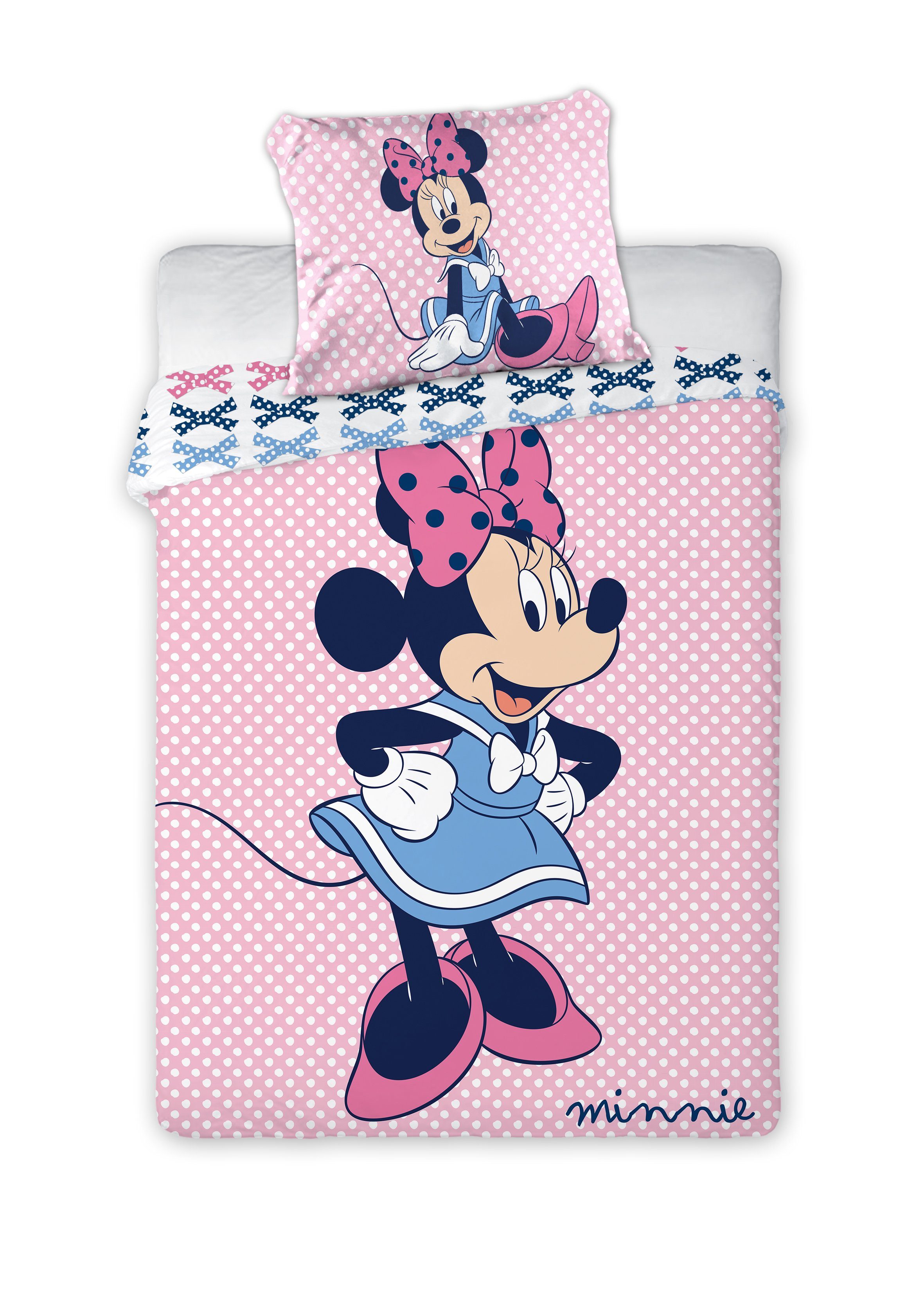 Babybettwäsche Disney Minnie Mouse Babybettwäsche 100x135 cm, Disney
