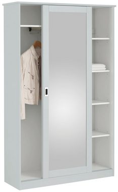 Home affaire Garderobenschrank Nekso mit Spiegel, Breite 114 cm, aus MDF oder Massivholz, FSC®