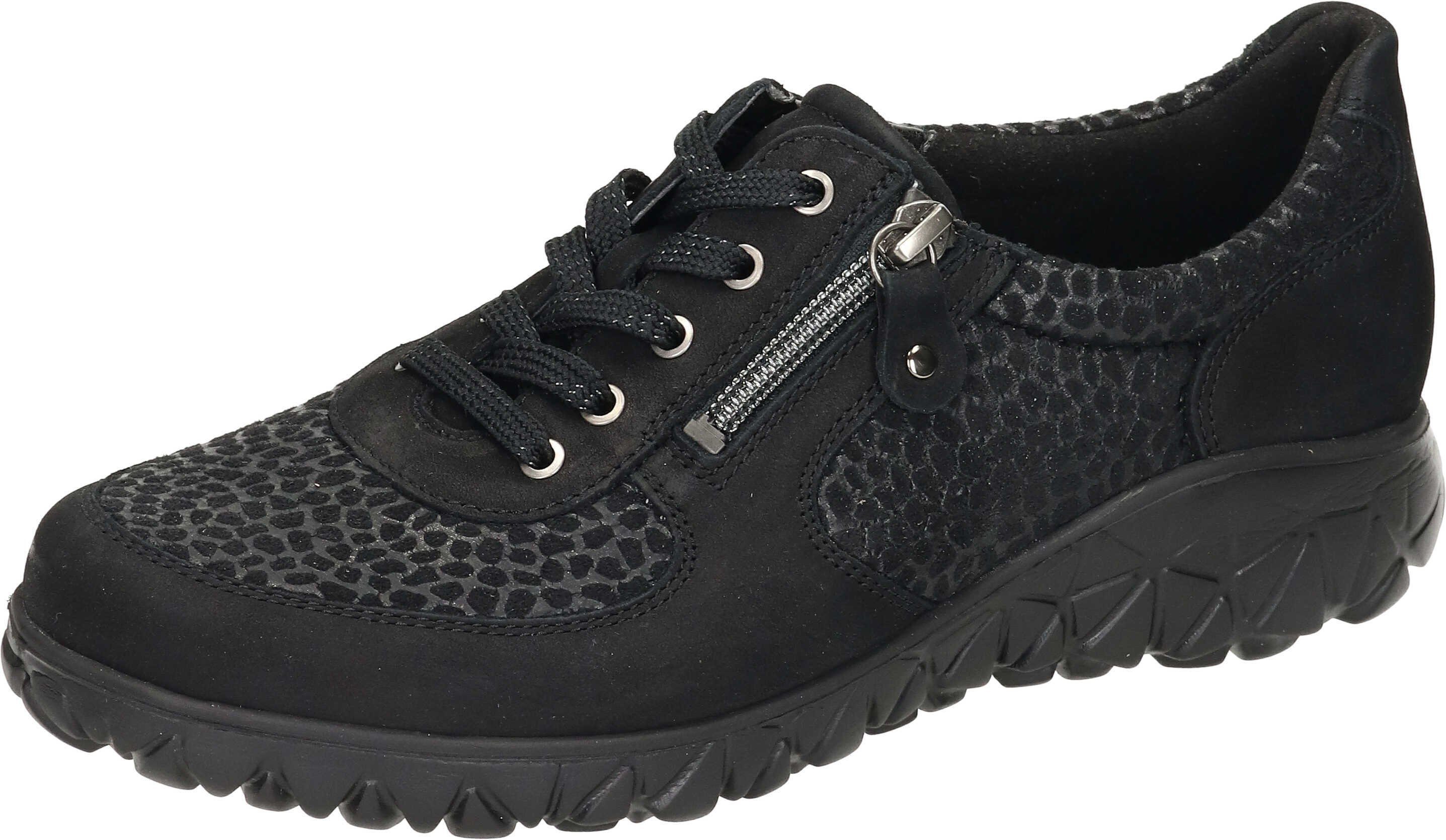 Waldläufer Schnürer Schnürschuh aus Stretch Material