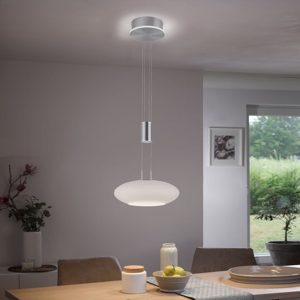 LED-Leuchte Home, Neuhaus Paul Pendellampe Q Home, dimmbar Smart Memoryfunktion, ETIENNE Smart Dimmfunktion, CCT Smarte LED matt höhenverstellbar mit Pendel CCT-Farbtemperaturregelung, Leuchtmittel, RGB-Farbwechsel, messing Fernbedienung