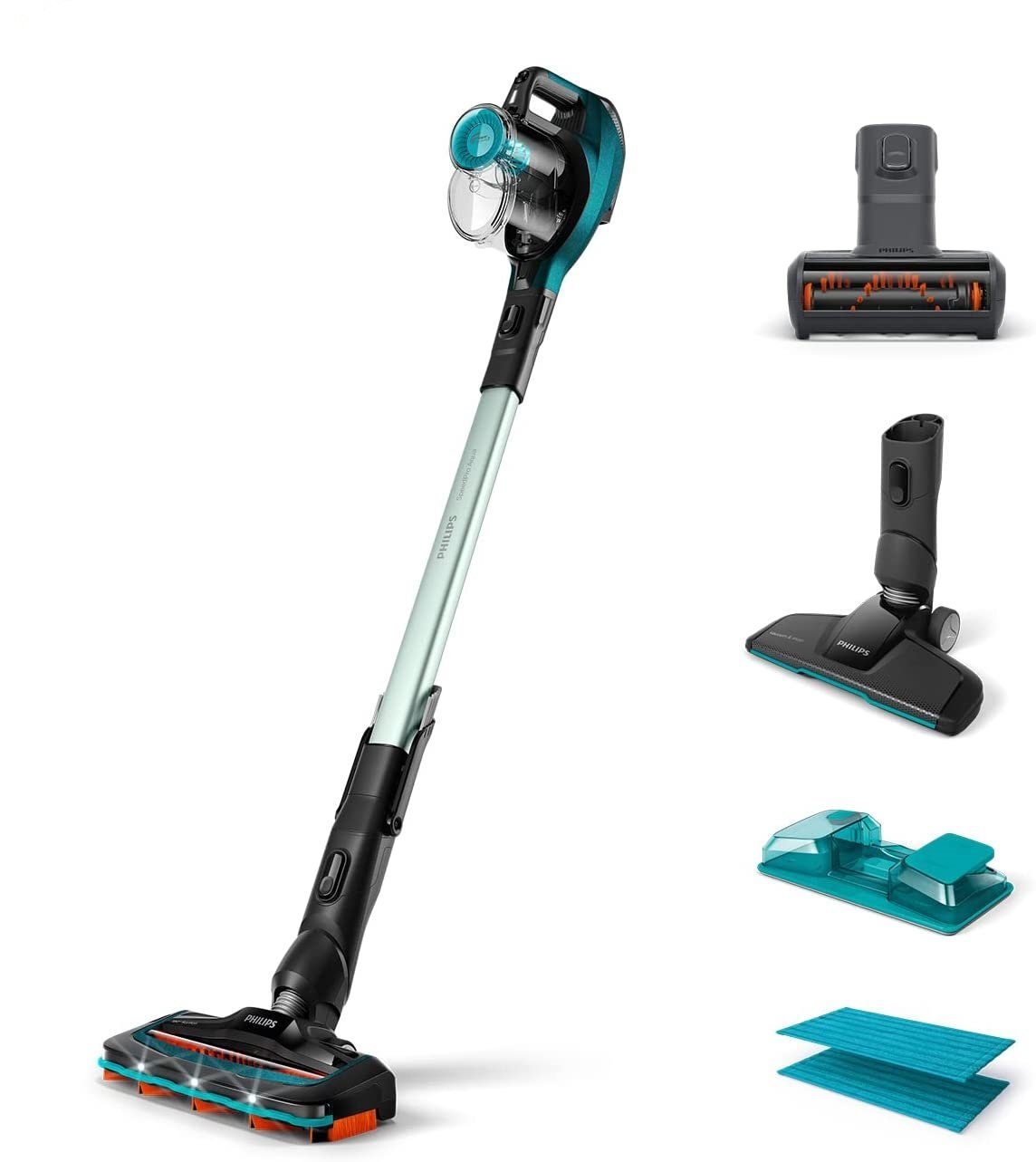 Philips Akku-Handstaubsauger Philips FC6729/01 SpeedPro Aqua kabelloser 3-in-1, beutellos