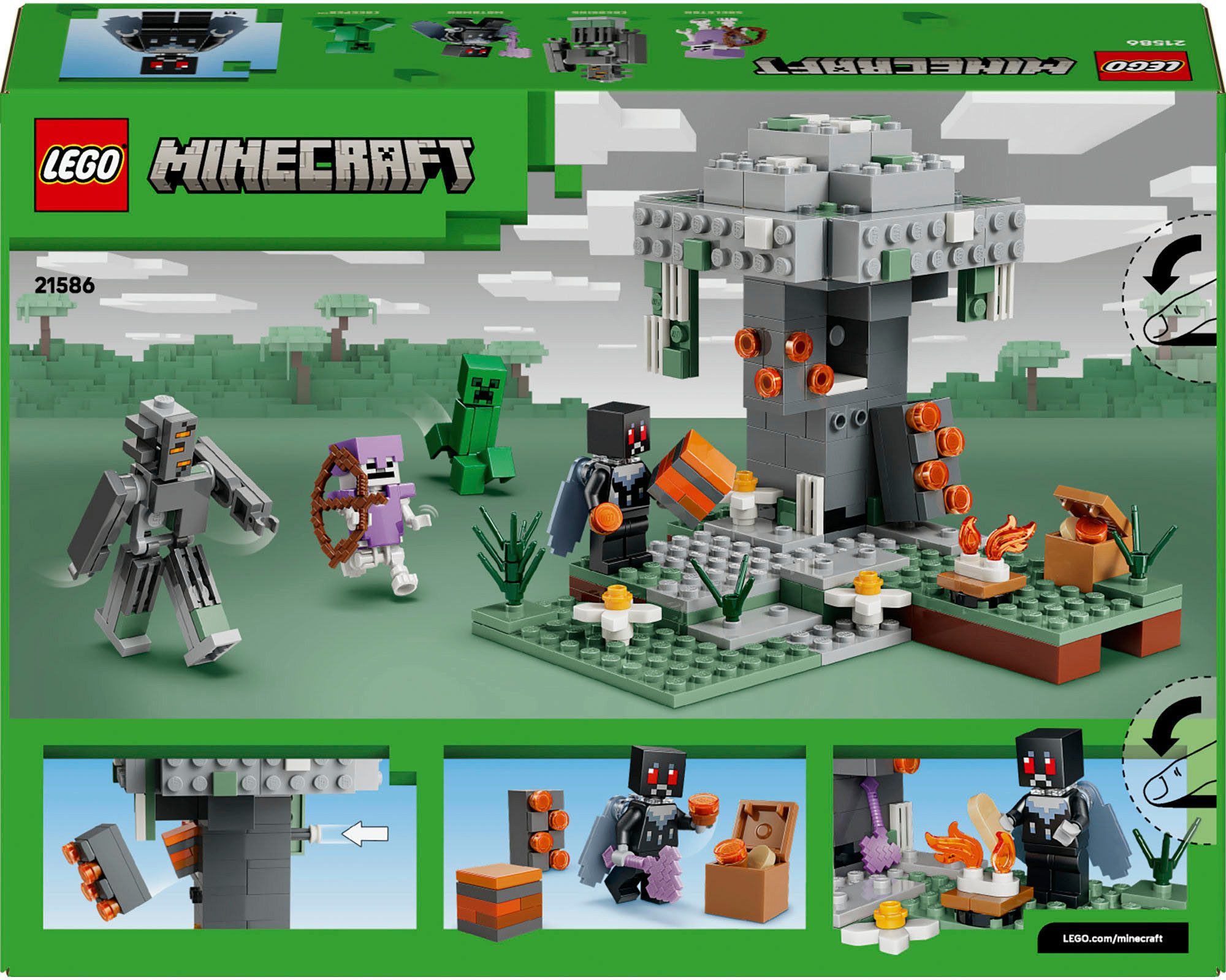 LEGO® Blasser Garten (21586), LEGO Minecraft Konstruktionsspielsteine, (243 St), Made in Europe