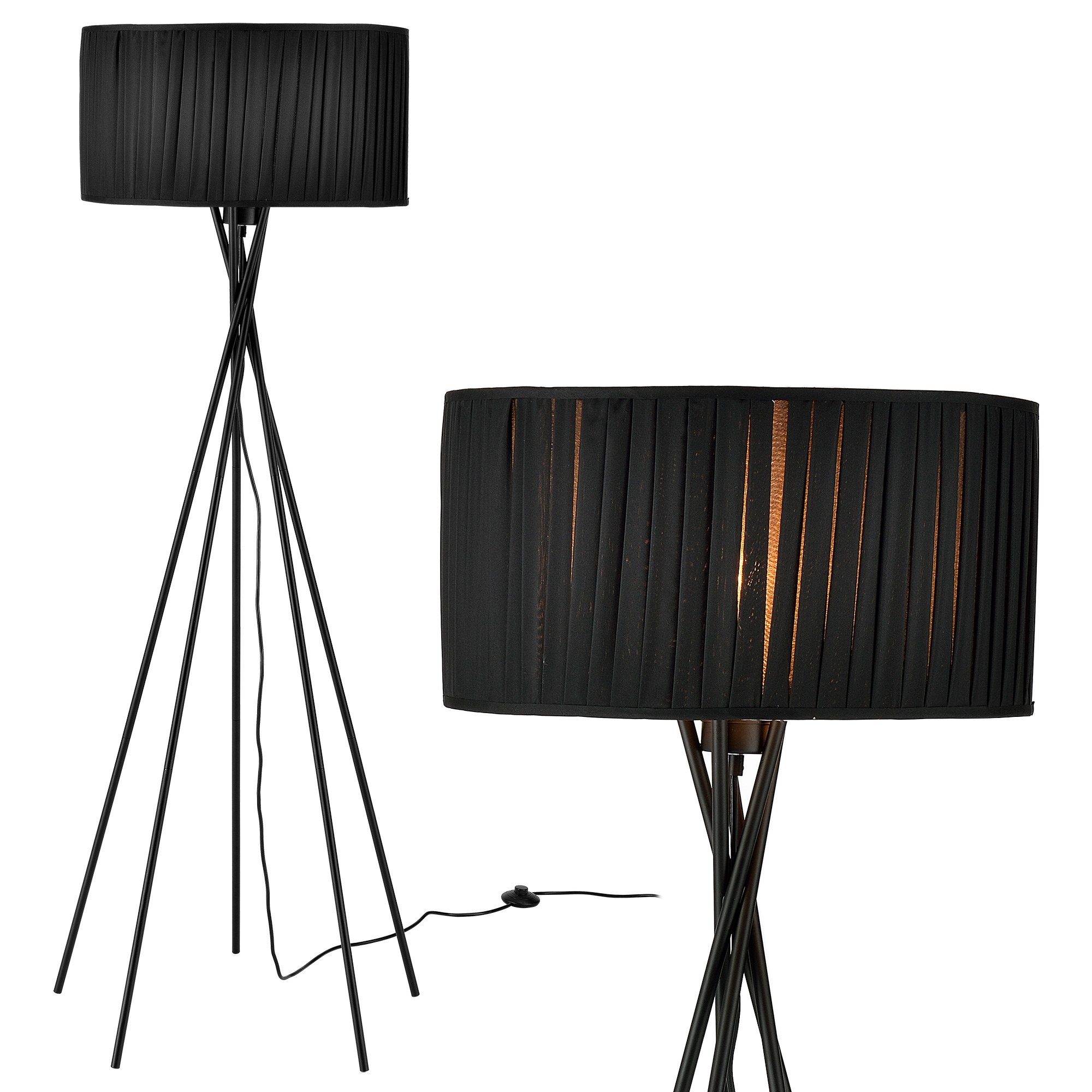 lux.pro Stehlampe, ohne Leuchtmittel, »Black Mikado« günstig online kaufen