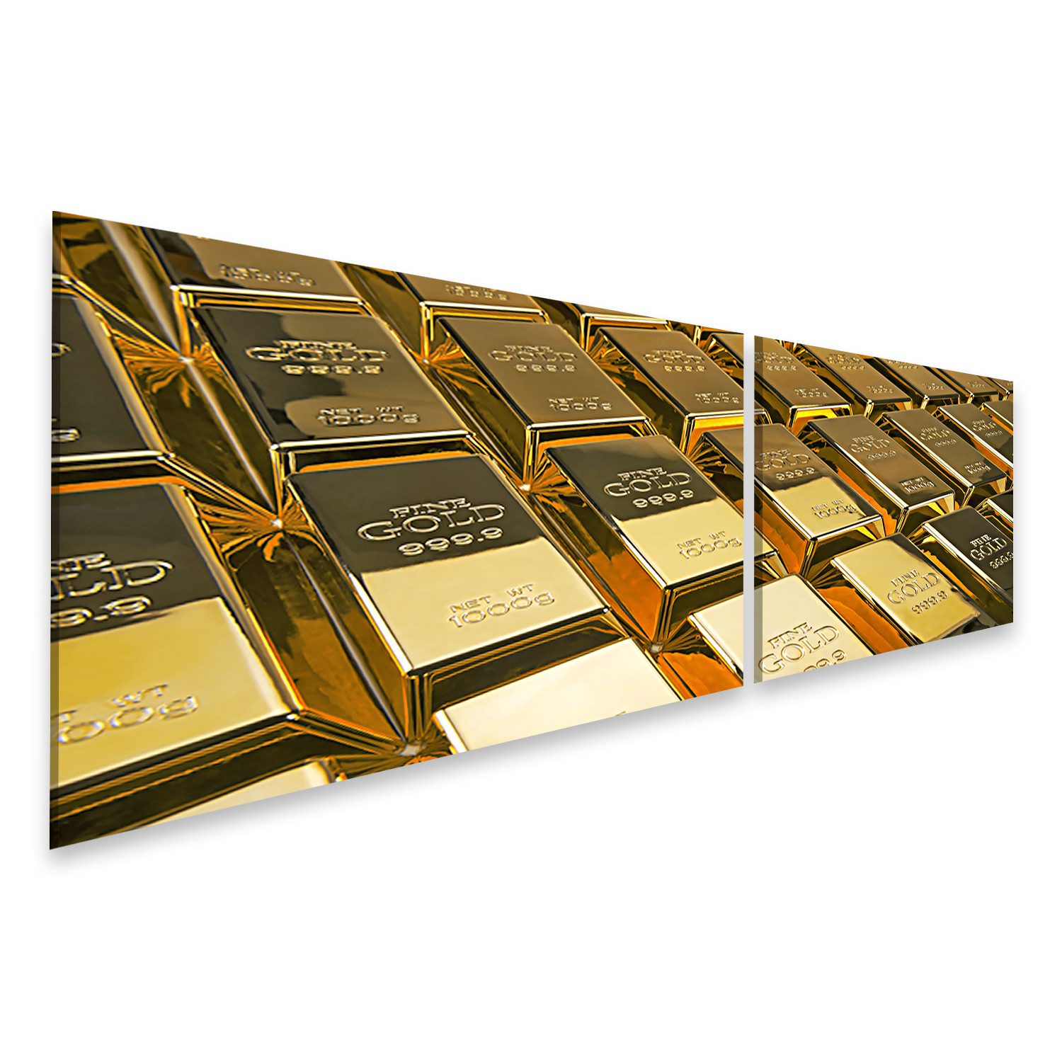 Leinwandbild Goldbarren Finanzkonzept Studioaufnahmen Bilder