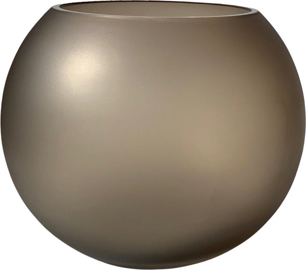 Vase the World Kugelvase Vase The World Zambezi Satin Kugelvase Taupe 25 cm Limitiert