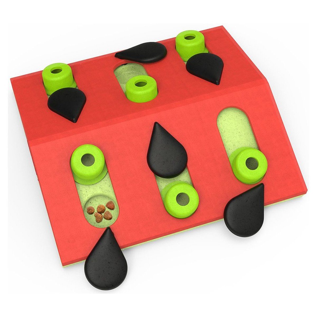 Nina Ottosson Tier-Intelligenzspielzeug Puzzle & Play Melon Madness rot