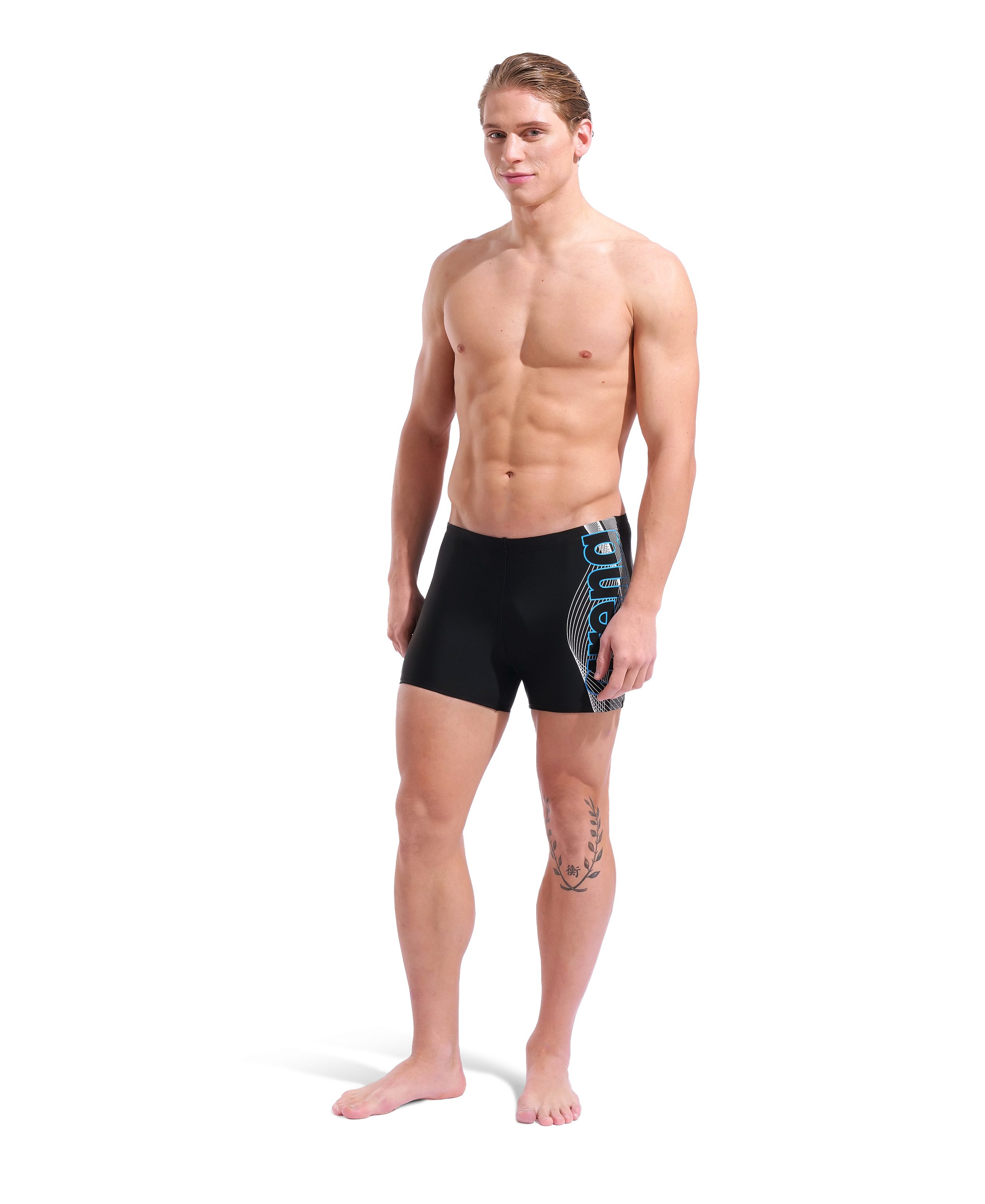 Arena Badeshorts MEN'S ARENA BASIC SWIM SHORT extrem dehnbares Stretchmaterial, chlor- und salzwasserbeständig