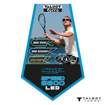 Talbot-Torro Speed-Badmintonschläger Speedbadminton Set SPEED 6600 LED im Slingbag