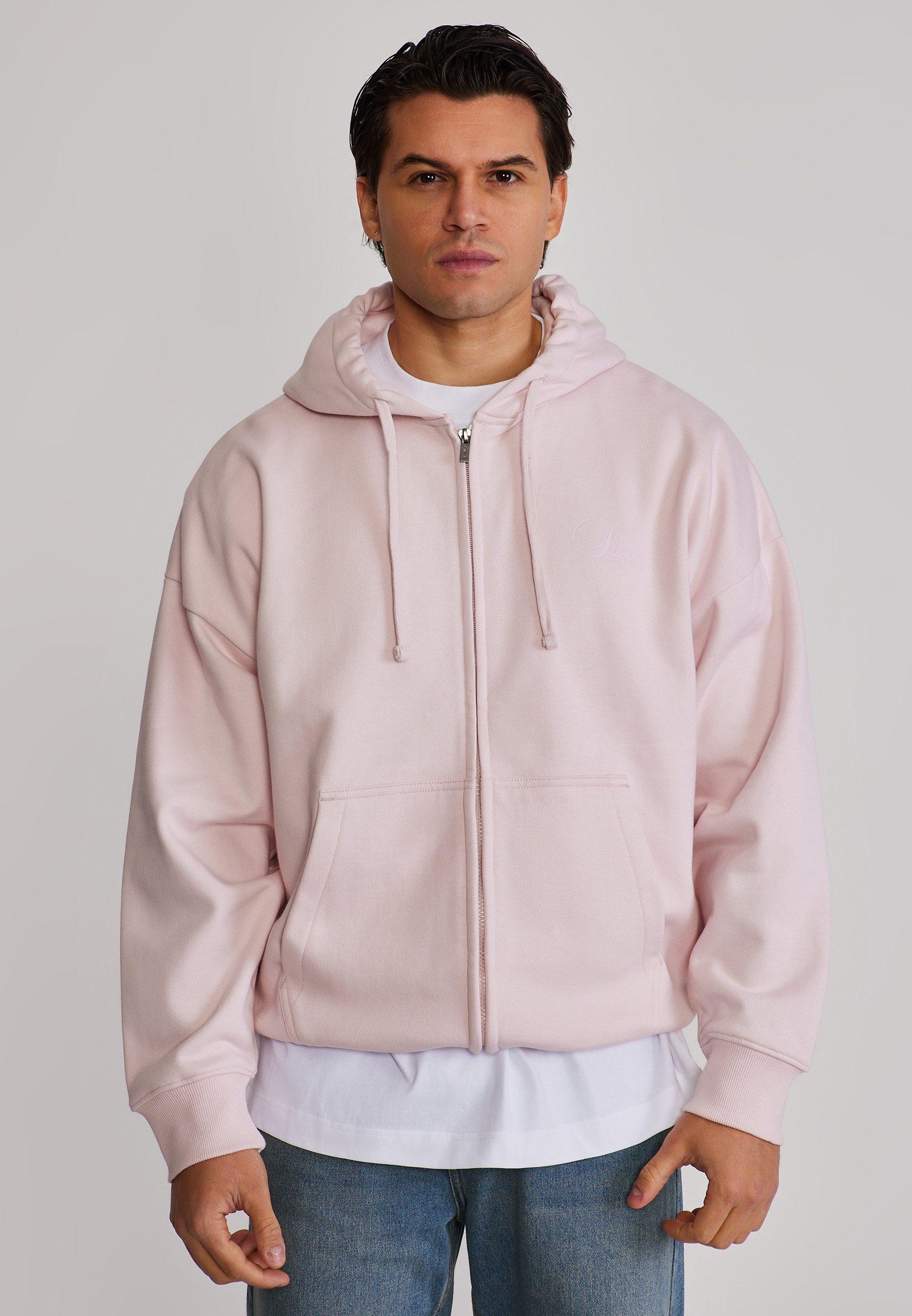 Siksilk Hoodie SikSilk Herren Pink Full Zip hoodie